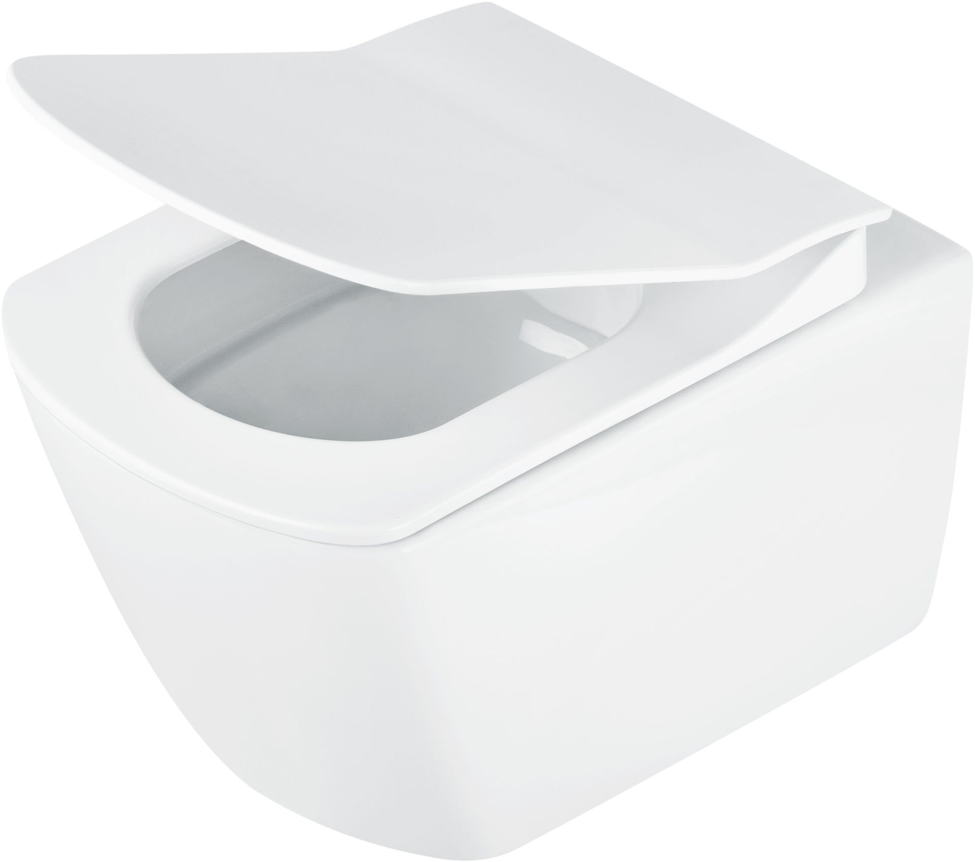 Miska WC wisząca Deante Anemon bezkołnierzowa z deską wolnoopadającą duroplast CDZD6ZPW