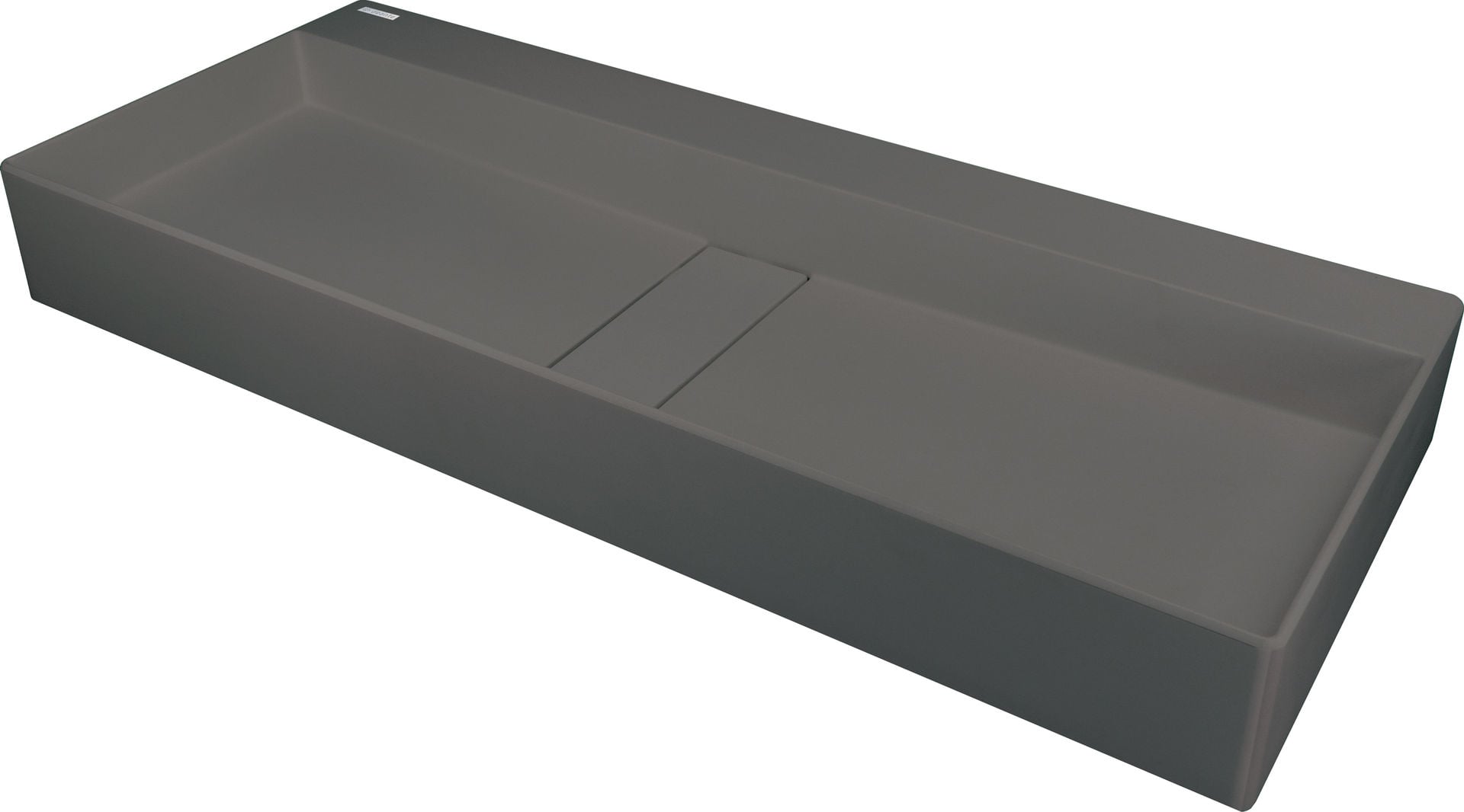 Umywalka nablatowa Deante Blur 80x40 cm prostokątna antracyt metalik CQB_TU8S