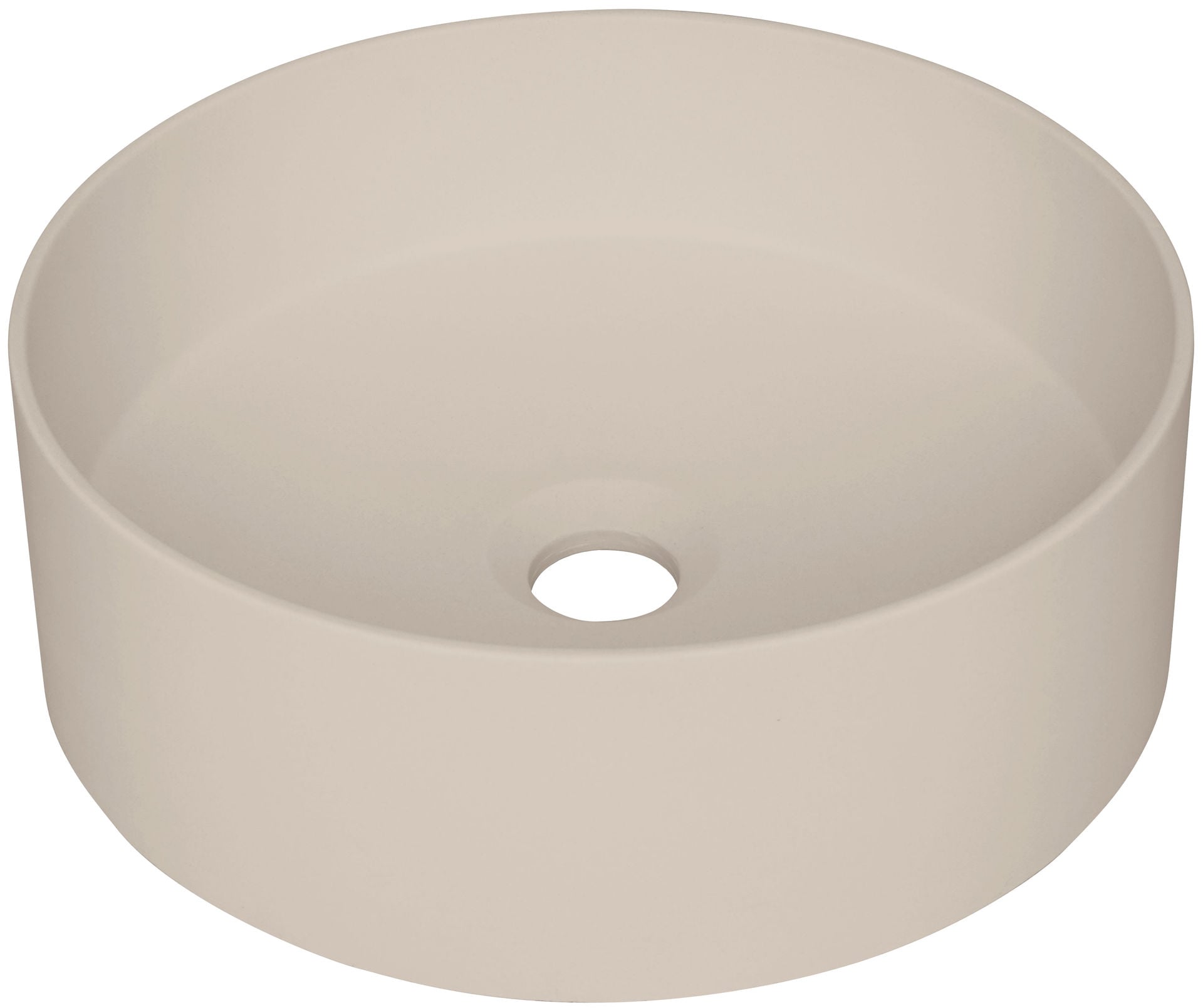 Umywalka nablatowa Deante Silia 36 cm okrągła beż CQS_5U4S