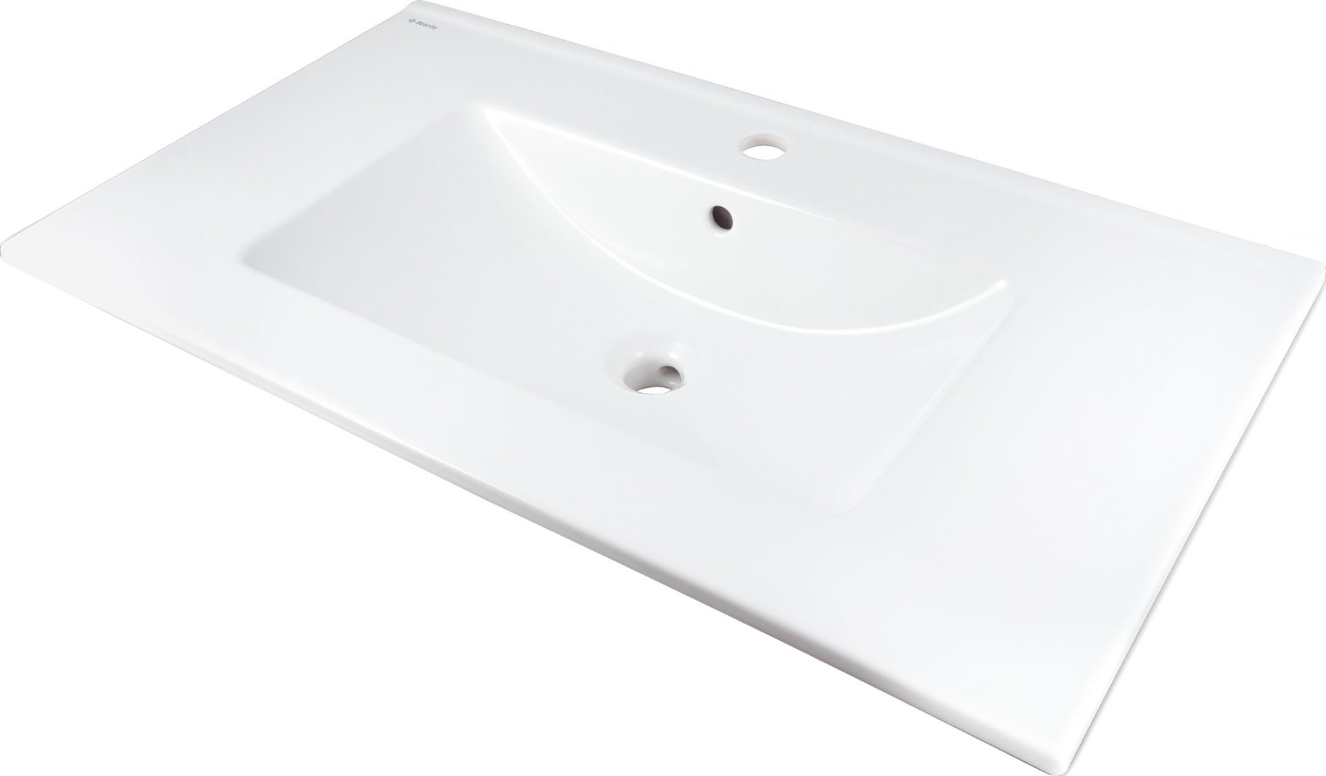 Umywalka wpuszczana Deante Tubo 47x81,5 cm prostokątna biały połysk CTU_648M