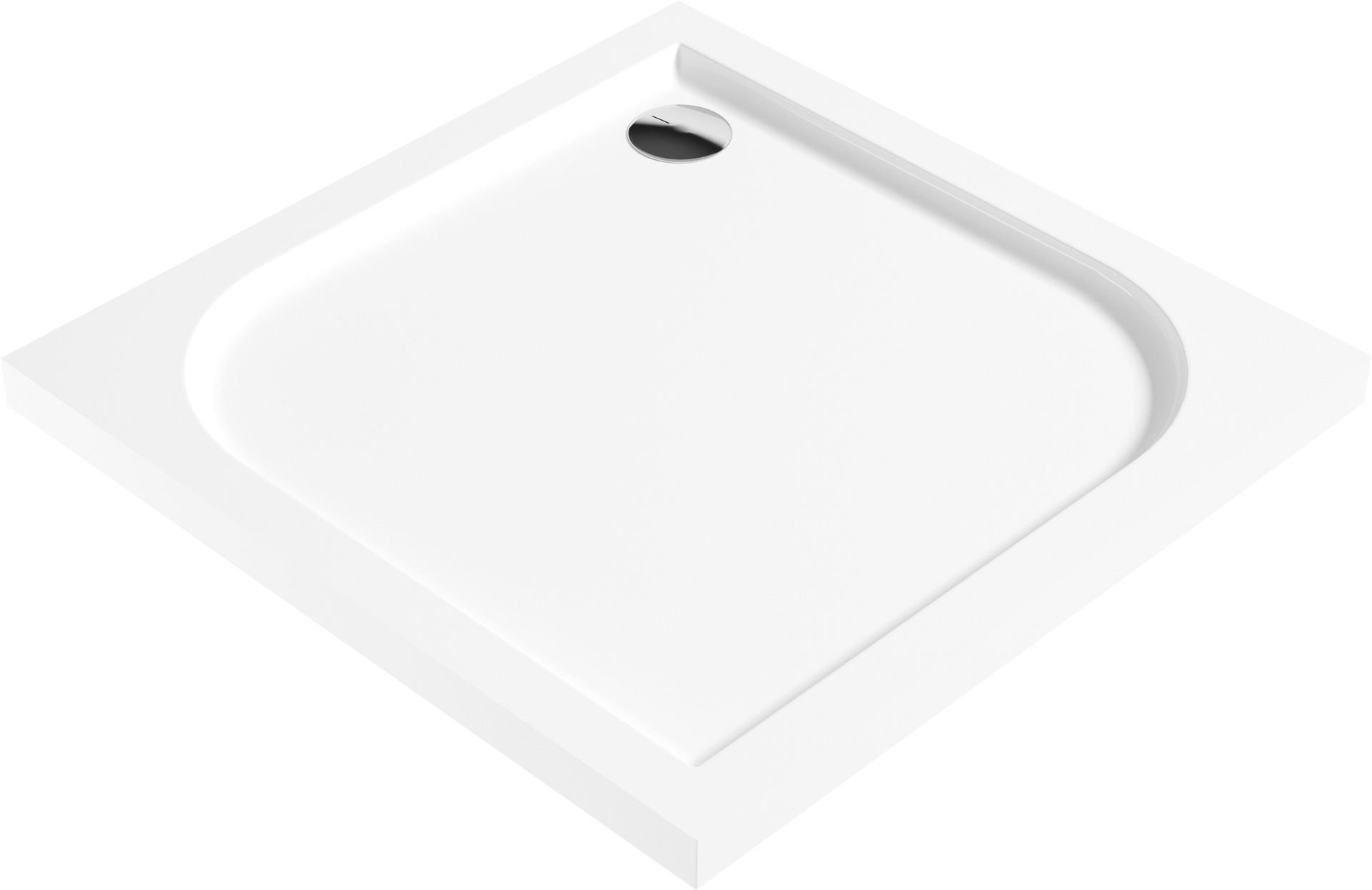 Brodzik kwadratowy Deante Cubic 90x90 biały akryl KTK_041B