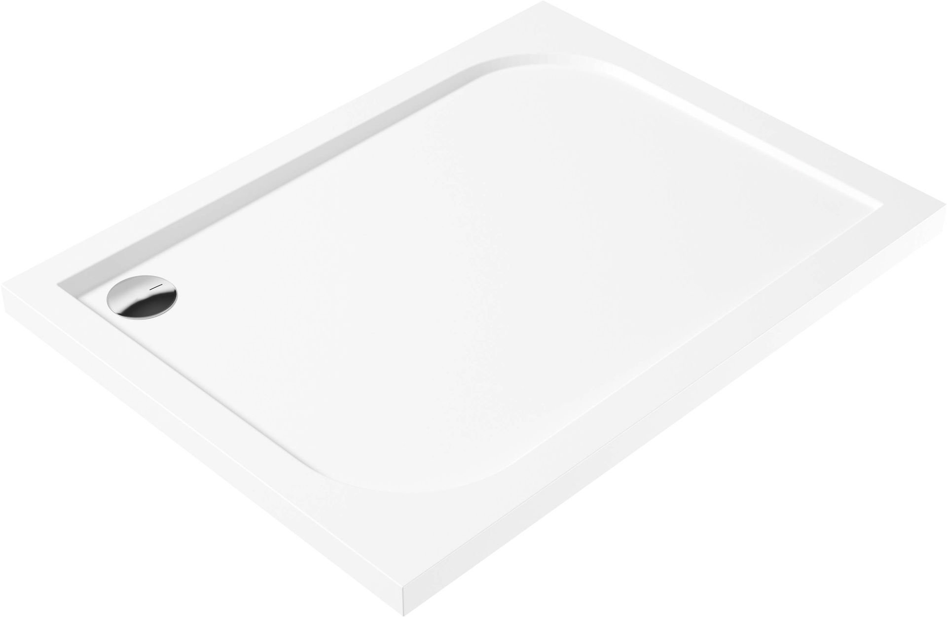 Brodzik półokrągły Deante Cubic 90x120 biały akryl KTK_043B