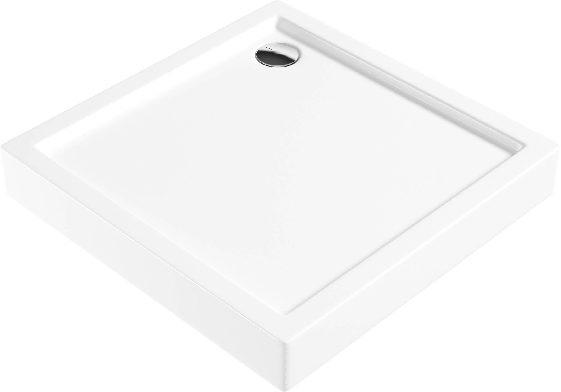 Brodzik kwadratowy Deante Jasmin 90cm biały akryl KGJ_041B