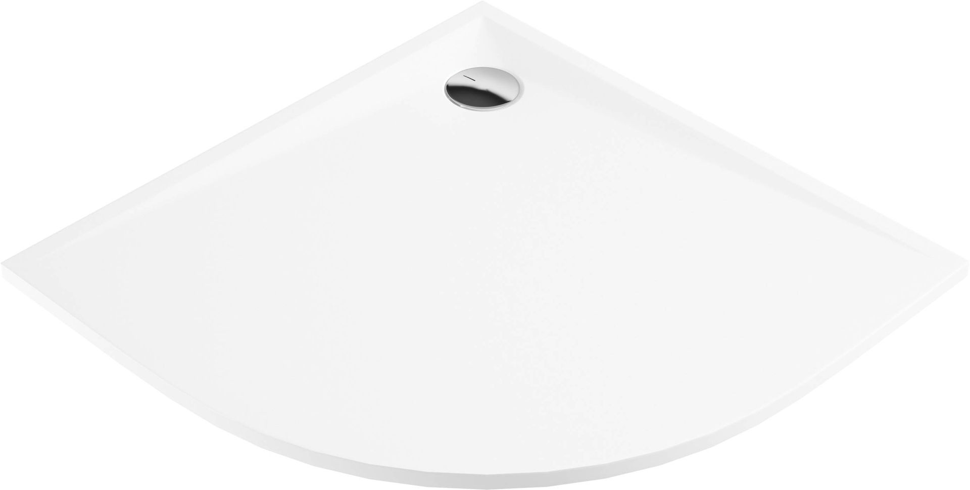 Brodzik półokrągły Deante Kerria 90x90 biały KTS_053B