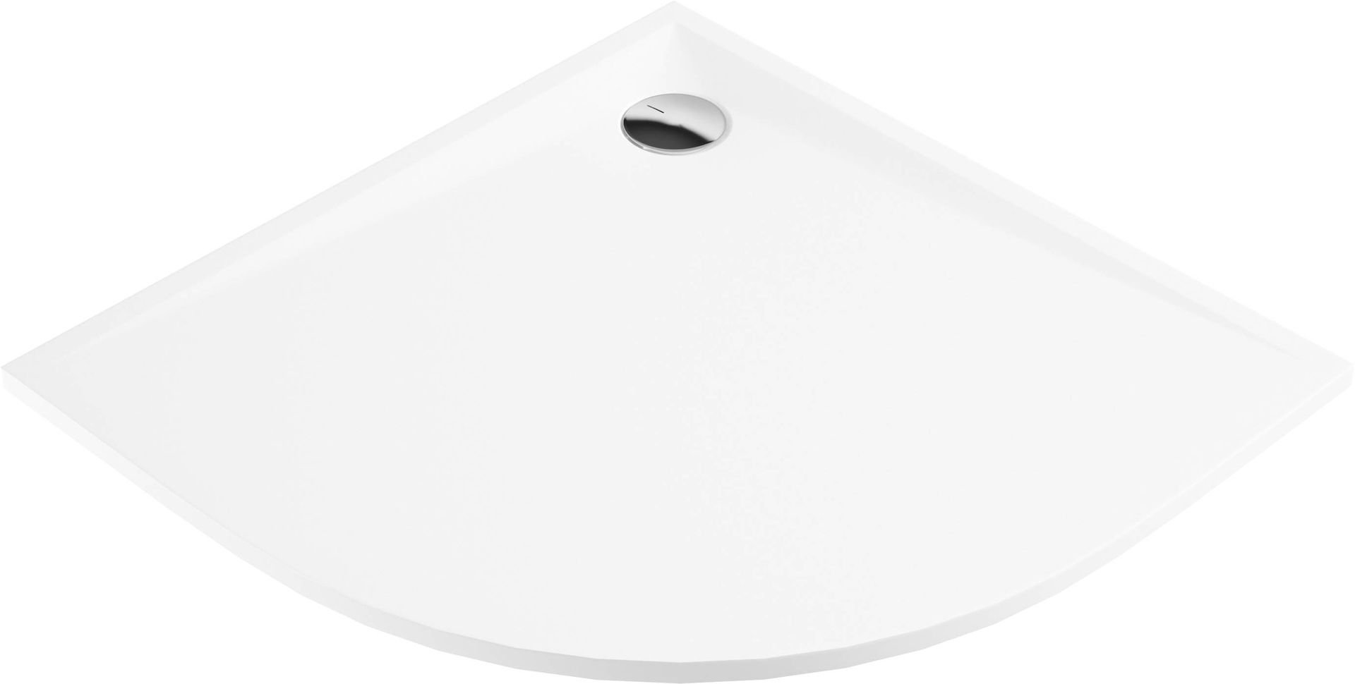 Brodzik półokrągły Deante Kerria 80x80 biały KTS_054B