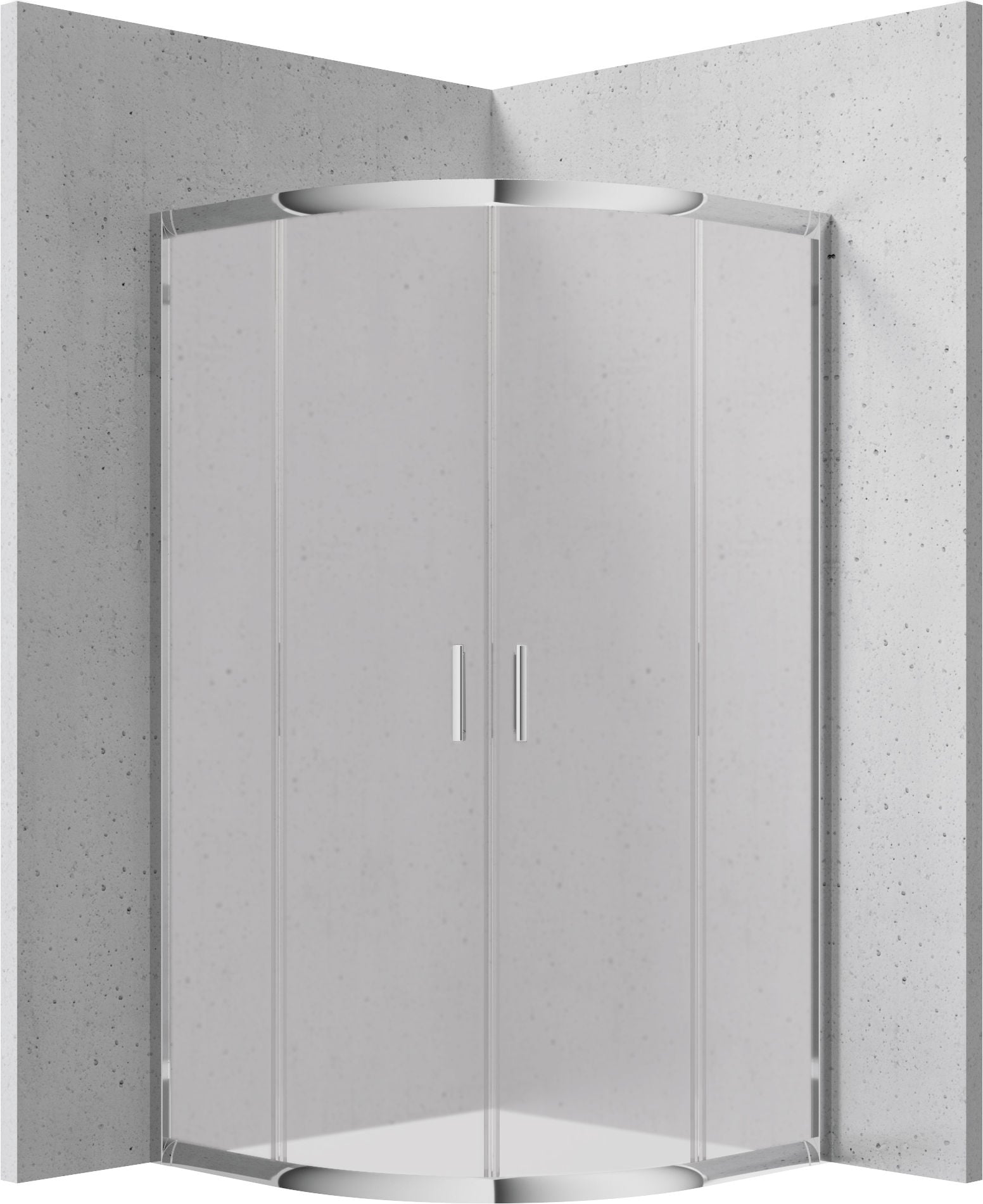 Kabina prysznicowa Deante Funkia 90x170 półokrągła uniwersalna chrom SZRONIONE KYP_653K