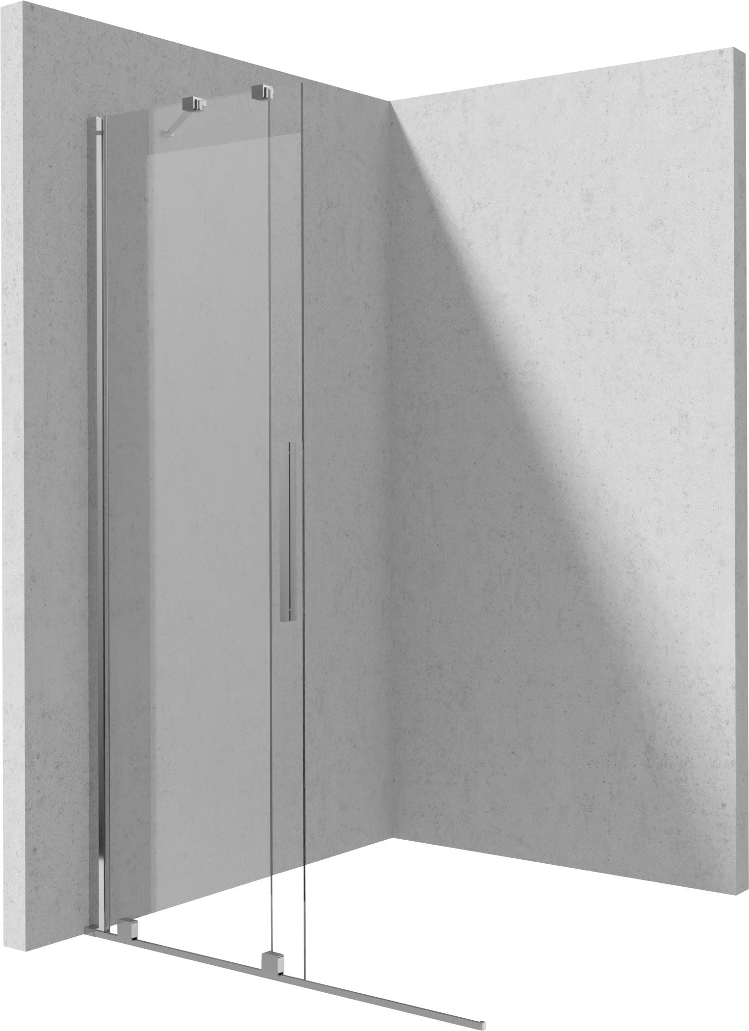 Kabina prysznicowa walk-in Deante Prizma 120x195 przesuwny chrom KTJ_032R