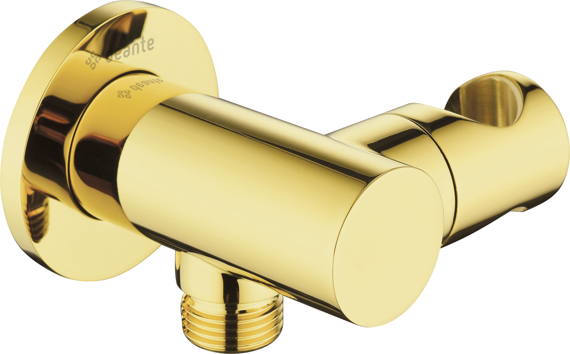 Przyłącze kątowe z uchwytem Deante Silia złoty połysk NAC_Z57K