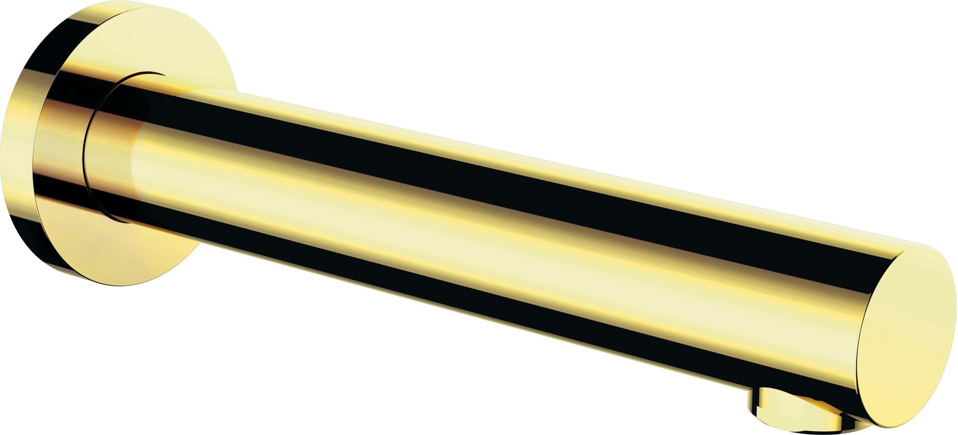 Wylewka wannowa ścienna Deante Cascada złoty połysk NAC_Z81K