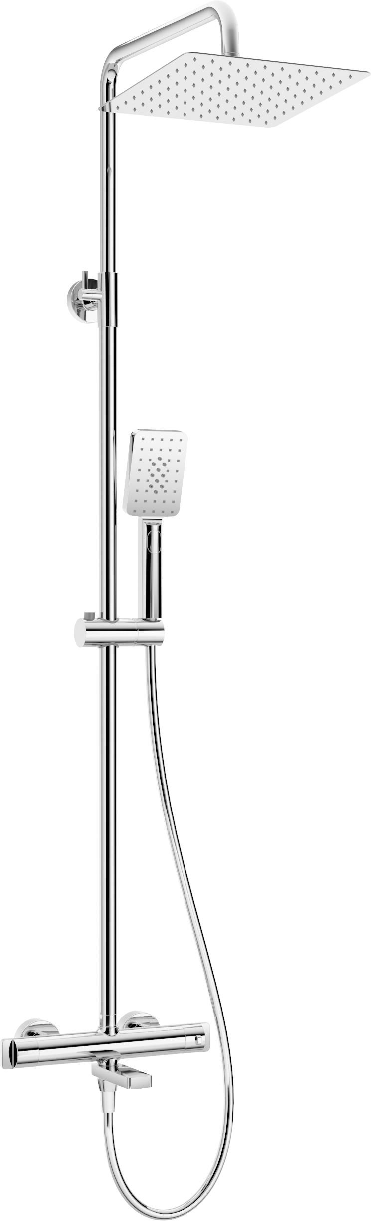Kolumna prysznicowa z baterią termostatyczną z wylewką Deante Therm chrom połysk NAC_01HT