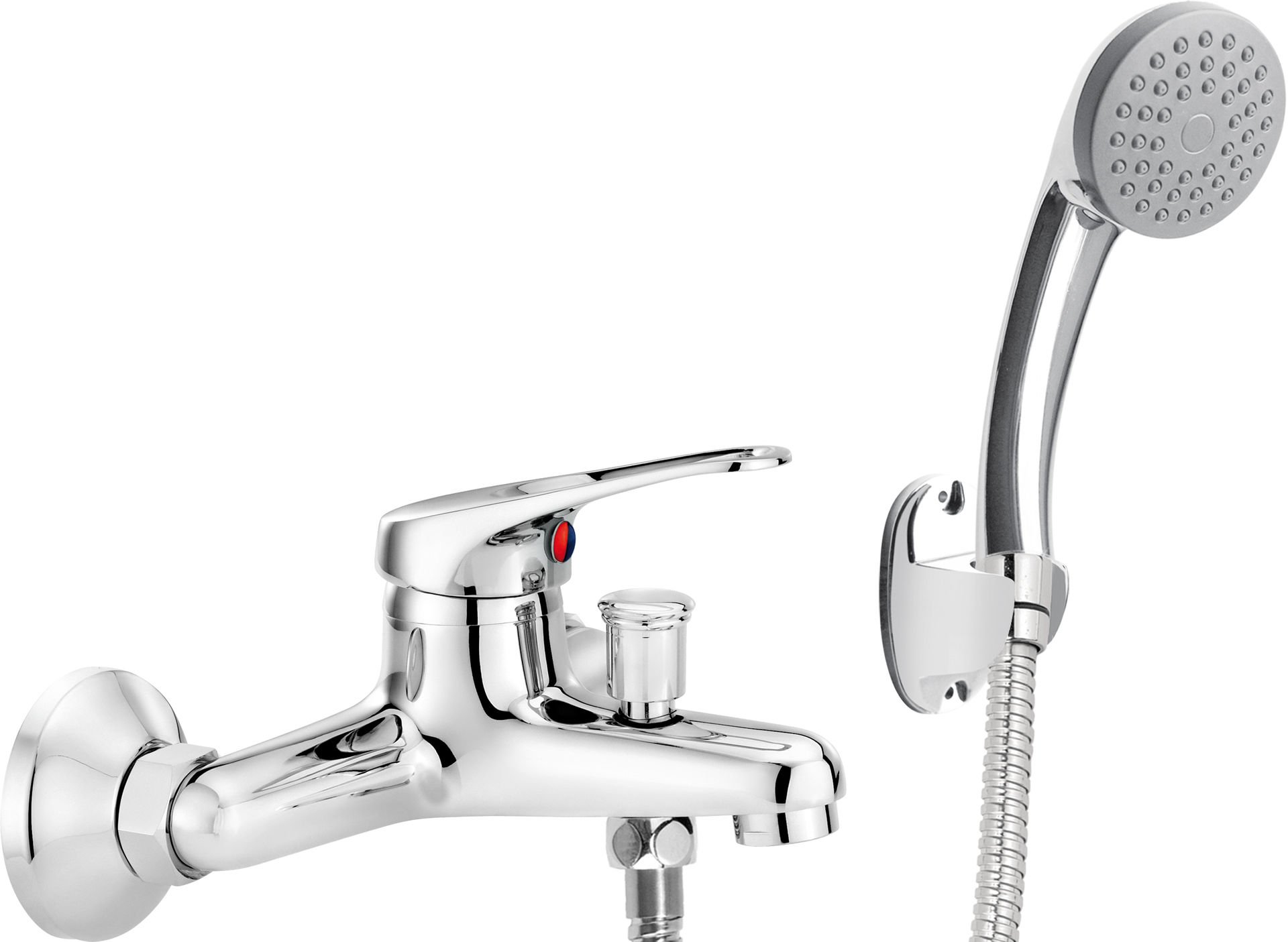 Bateria wannowa ścienna Deante Lobo chrom połysk BYU_011M