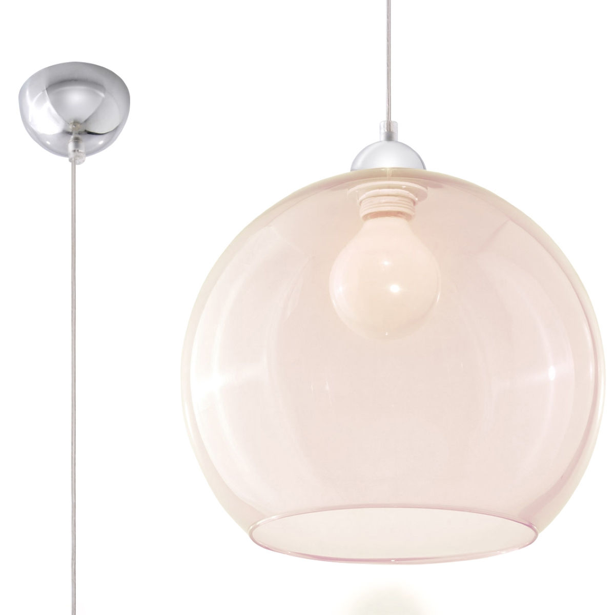 Lampa Wisząca Ball 1Xe27 Szampański