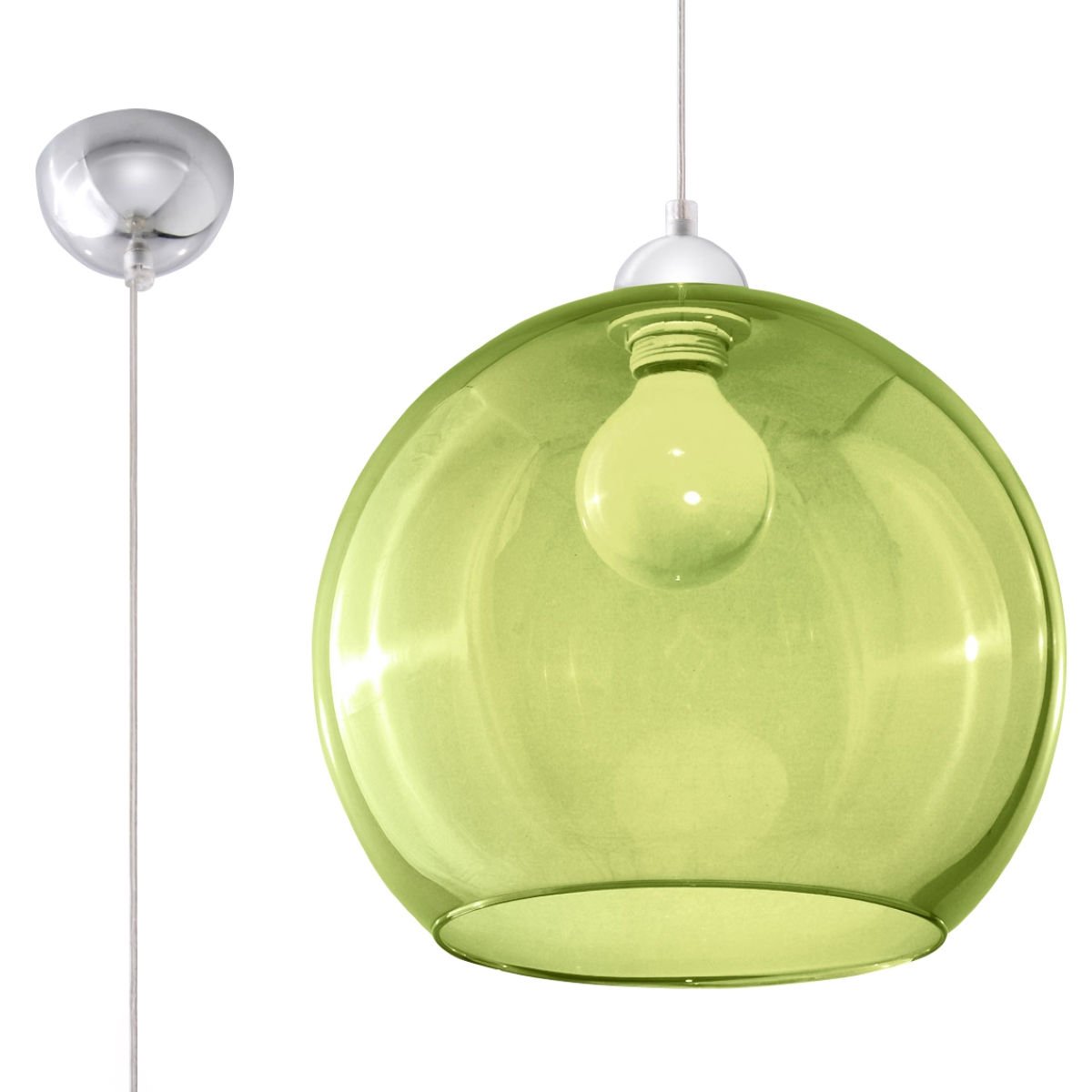 Lampa Wisząca Ball 1Xe27 Zielony