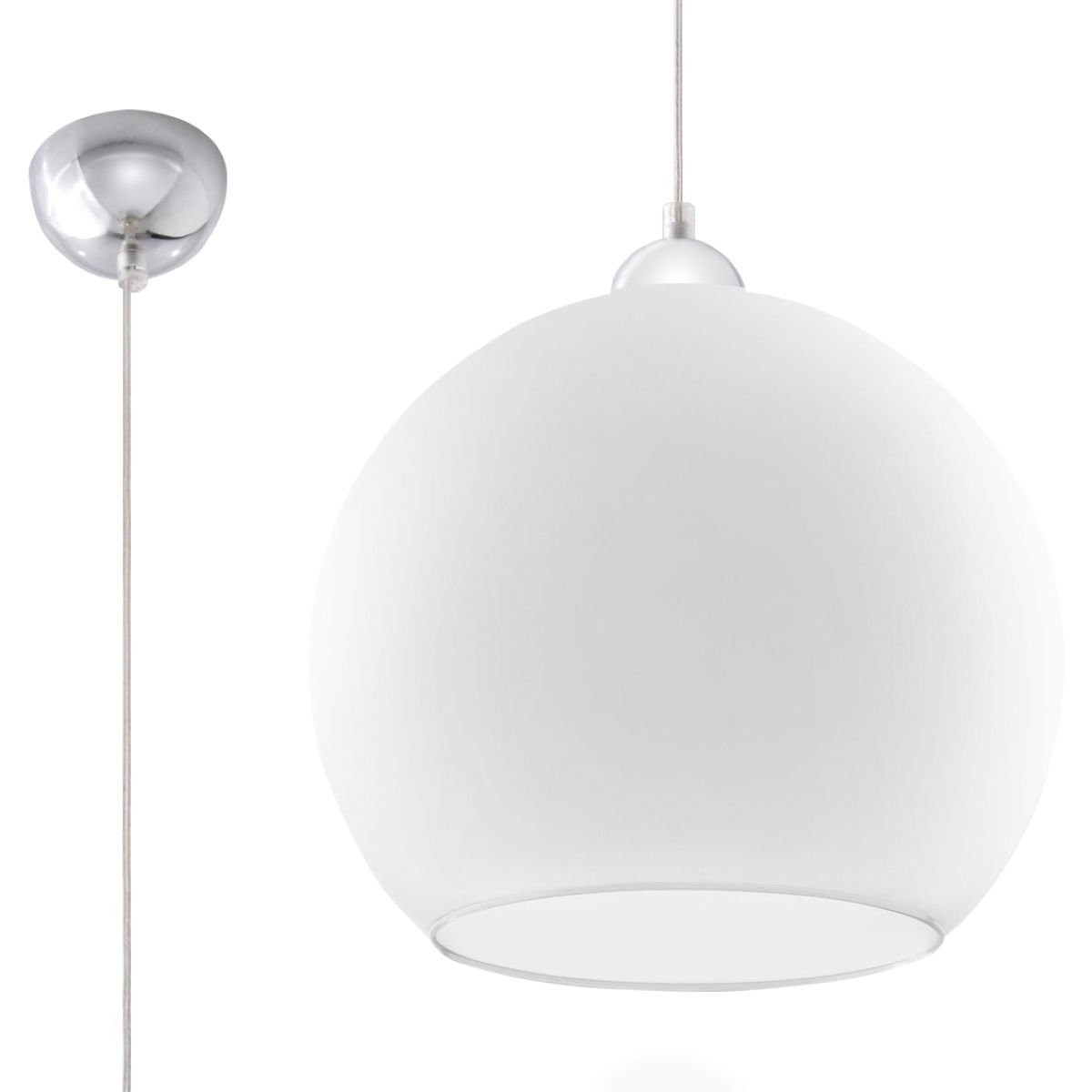 Lampa Wisząca Ball 1Xe27 Biały