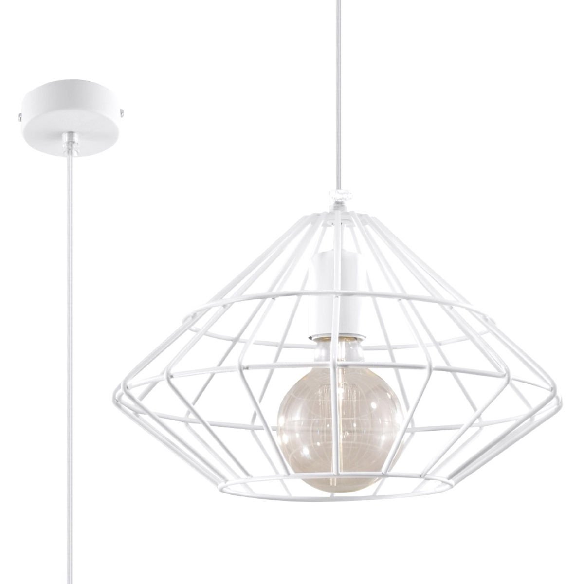 Lampa Wisząca Umberto 1Xe27 Biały