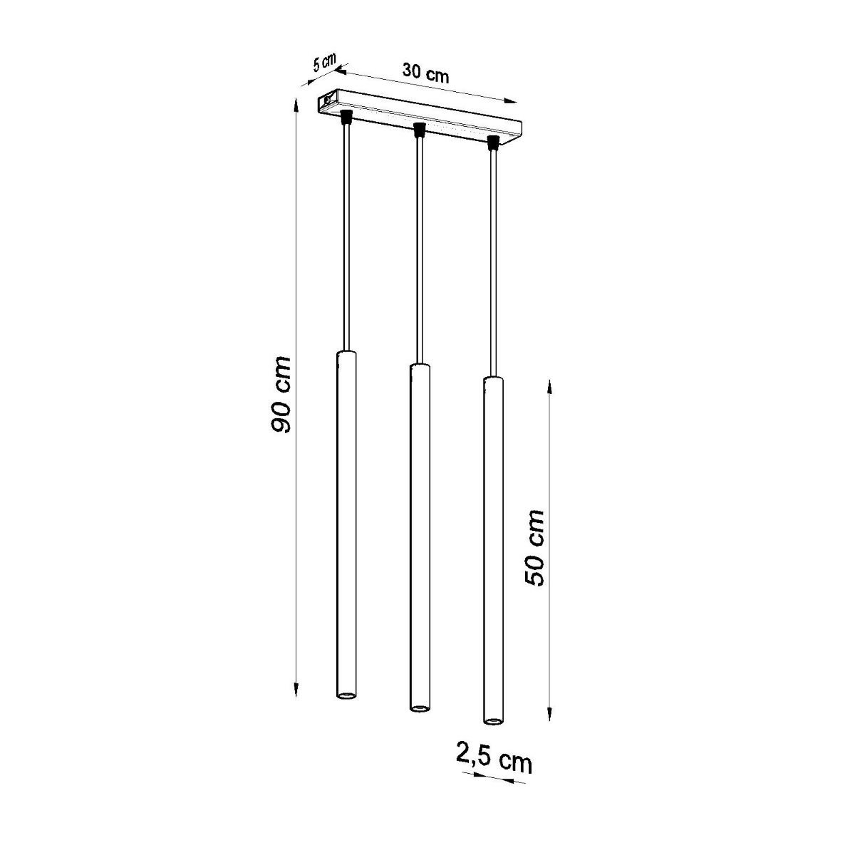 Lampa Wisząca Pastelo 3 3Xg9 Biały