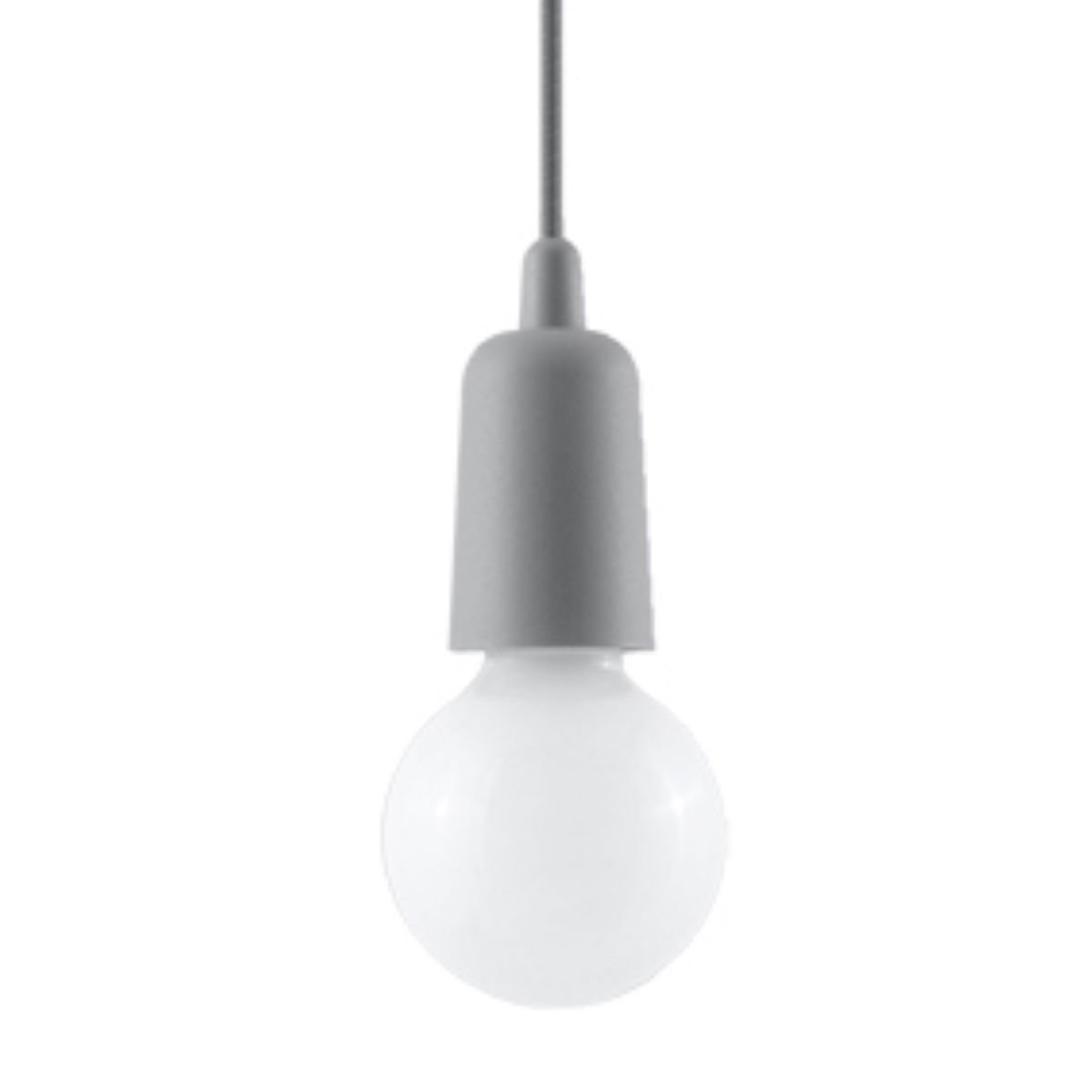 Lampa Wisząca Diego 1 1Xe27 Szary