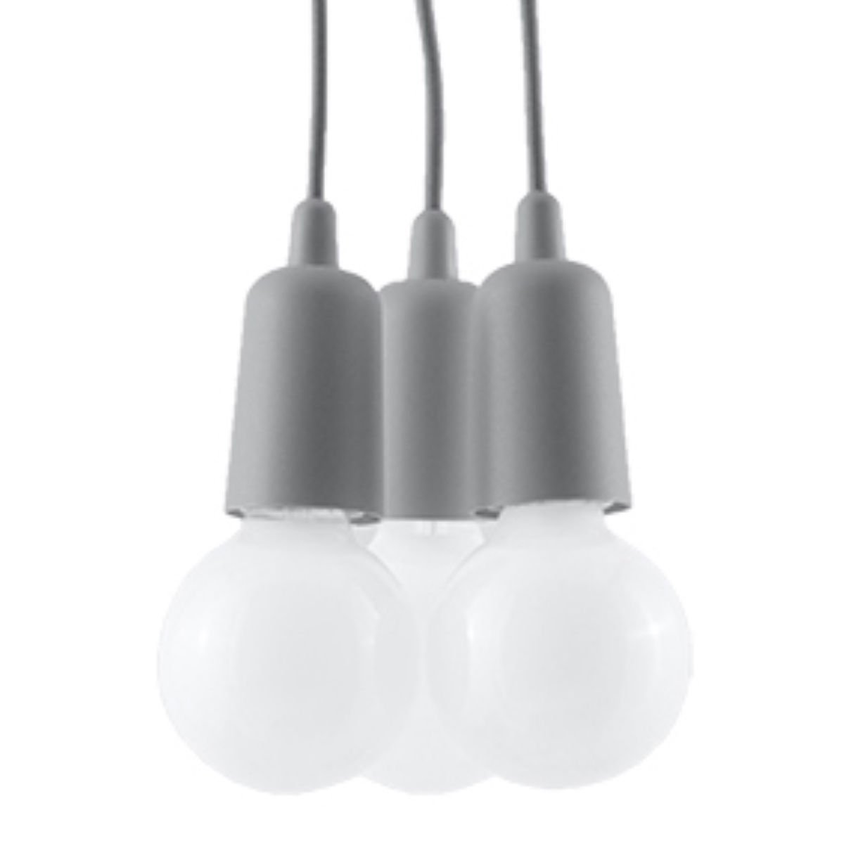 Lampa Wisząca Diego 3 3Xe27 Szary