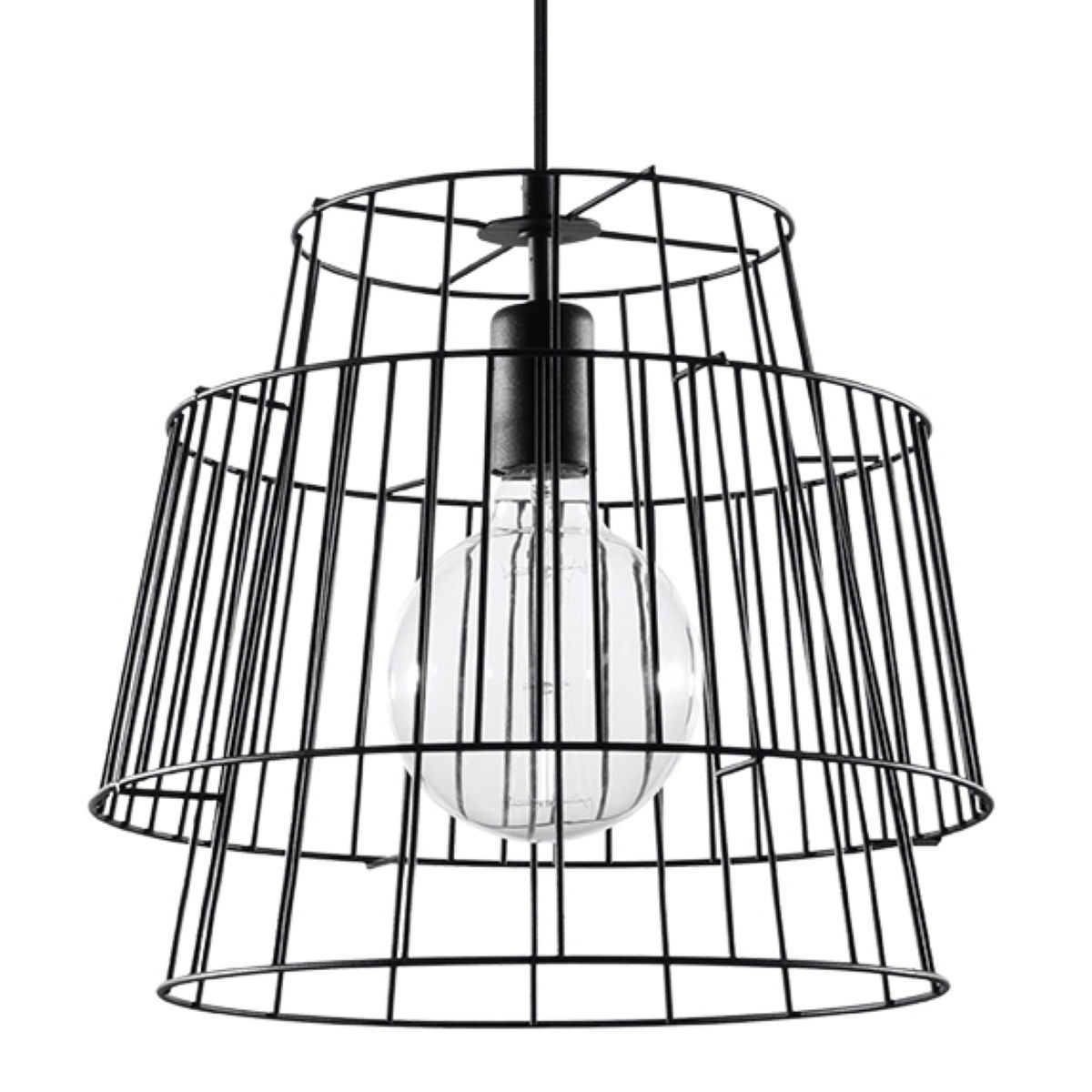 Lampa Wisząca Gate 1Xe27 Czarny