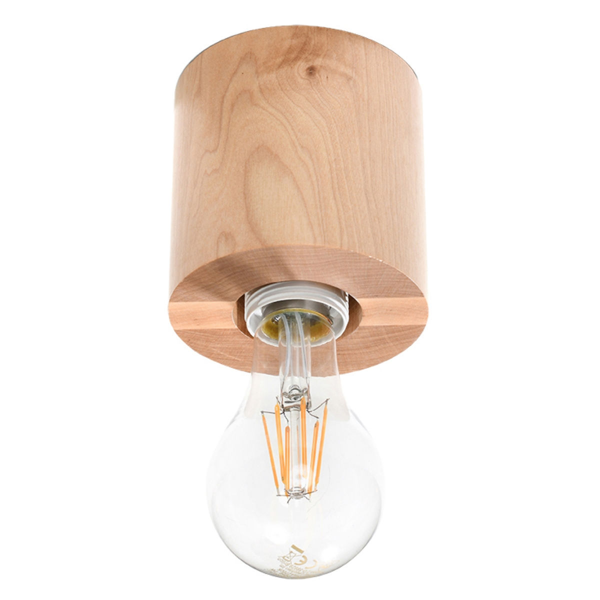Plafon Salgado 1Xe27 Naturalne Drewno