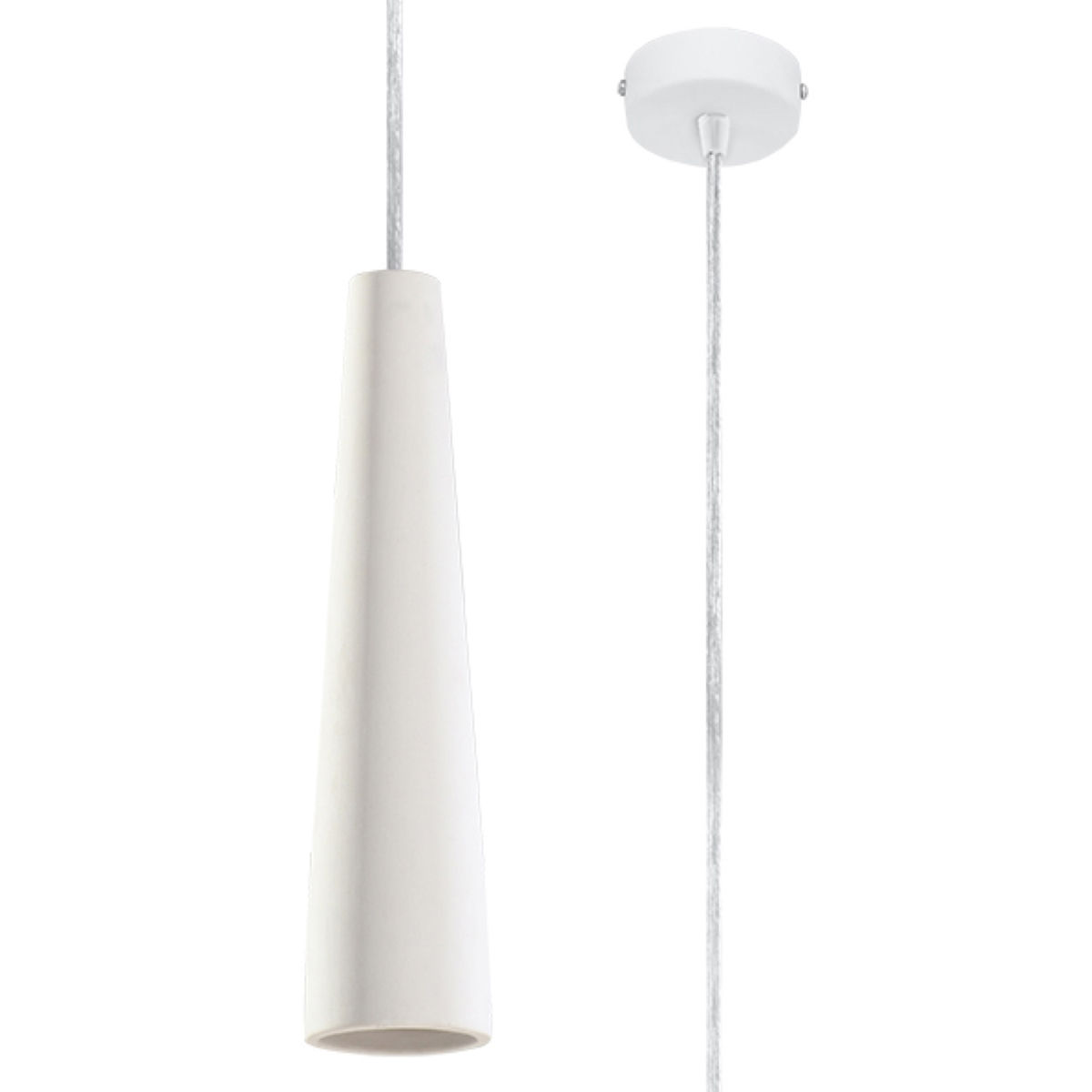 Lampa Wisząca Ceramiczna Electra 1Xgu10 Biały