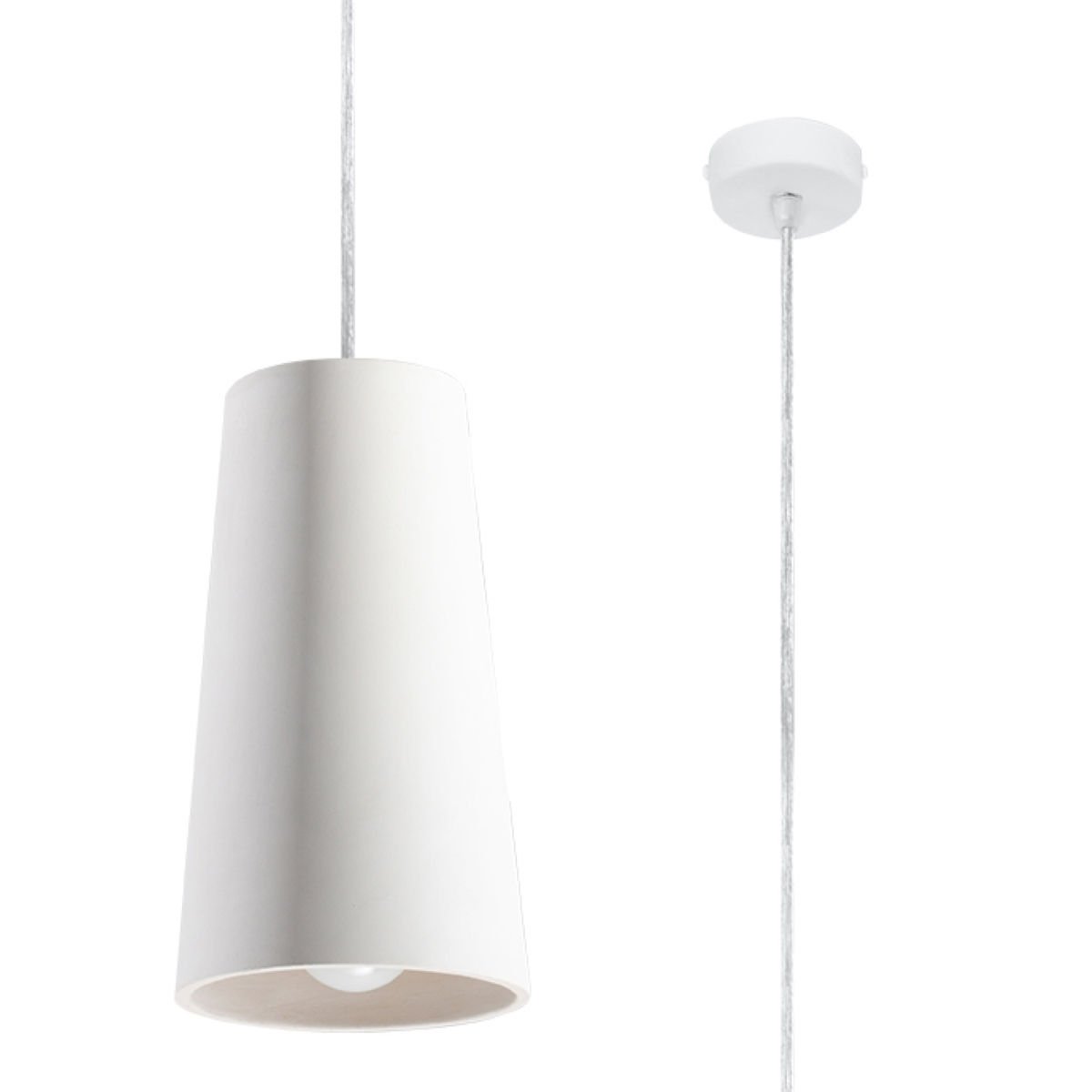 Lampa Wisząca Ceramiczna Gulcan 1Xe27 Biały