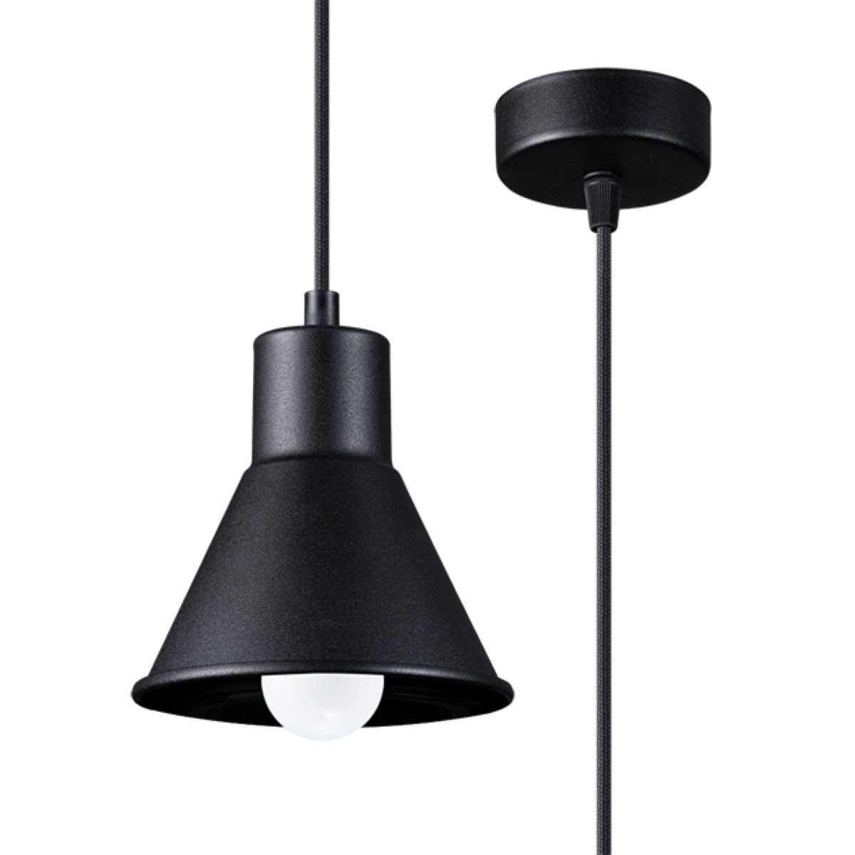 Lampa Wisząca Taleja 1 [E27] 1Xe27 Czarny