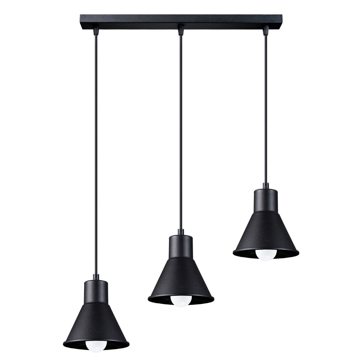 Lampa Wisząca Taleja 3 [E27] 3Xe27 Czarny