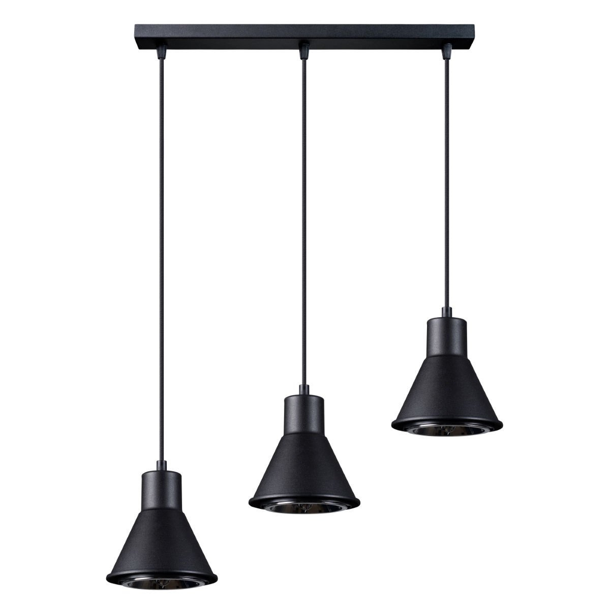 Lampa Wisząca Tazila 3 3Xes111 Czarny