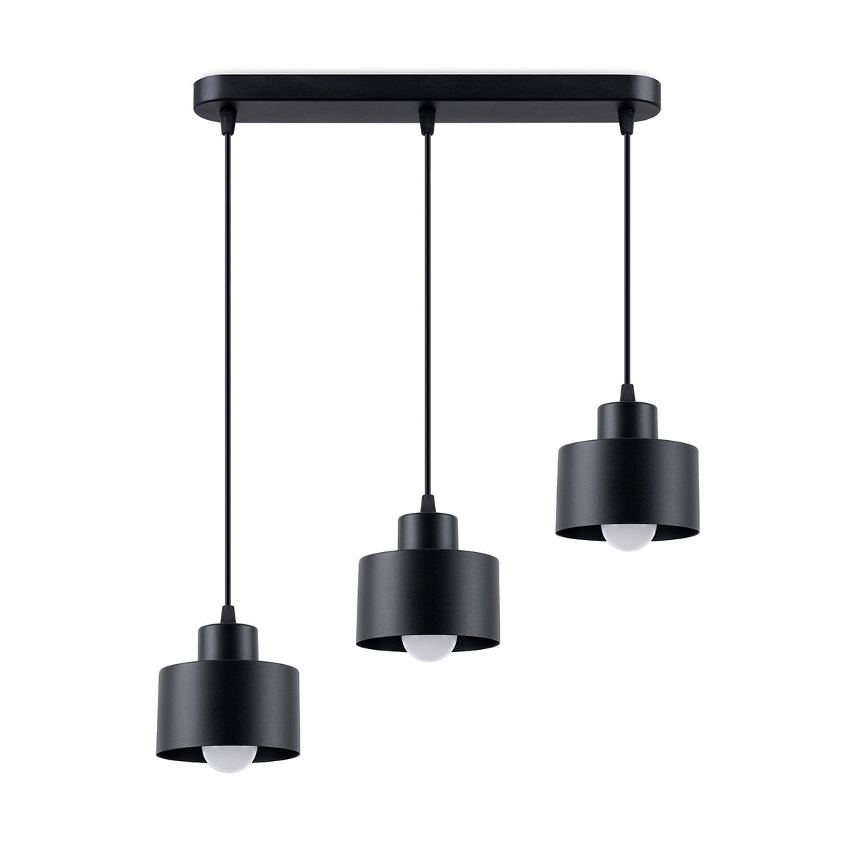 Lampa Wisząca Savar 3 3Xe27 Czarny