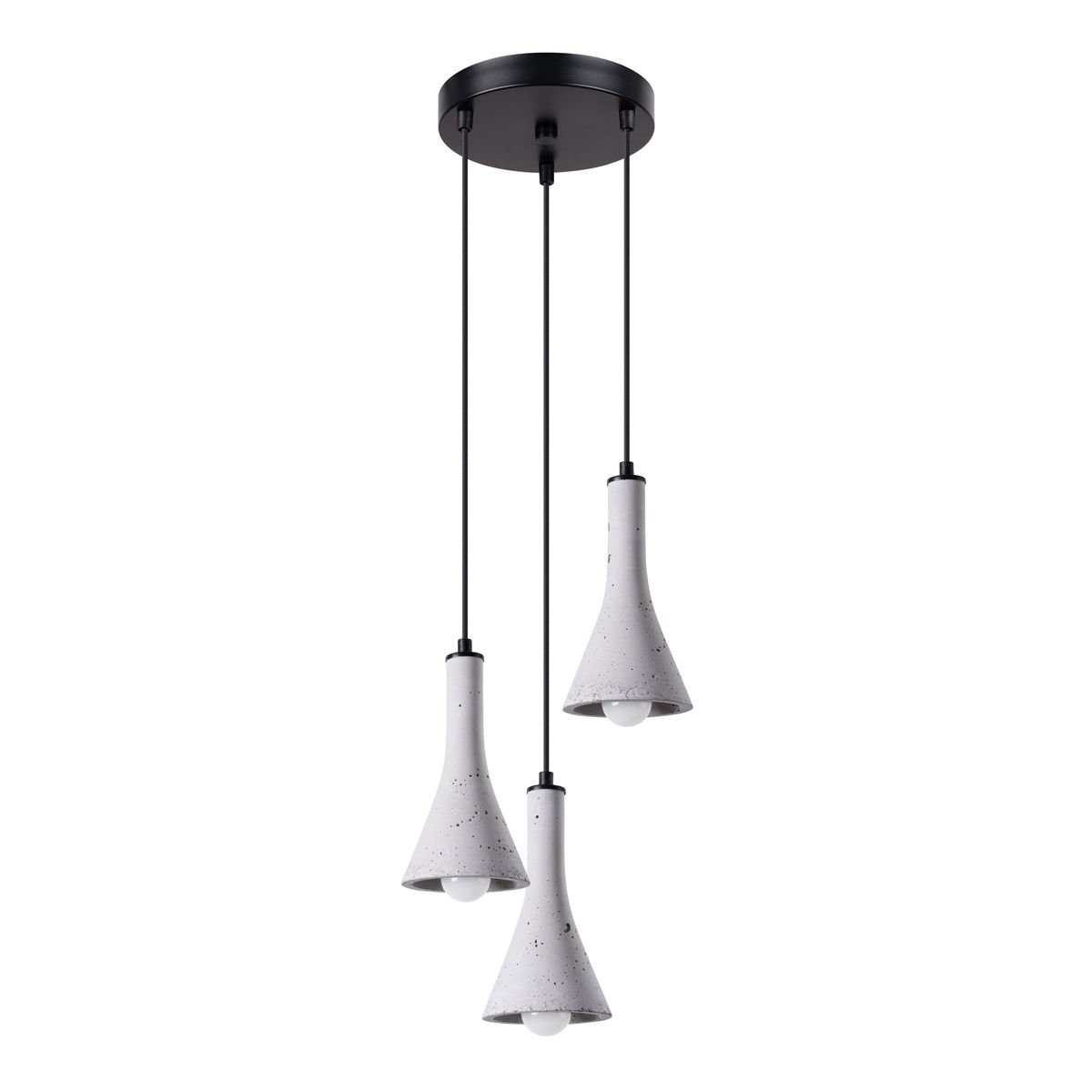 Lampa Wisząca Rea 3P 3Xe14 Szary