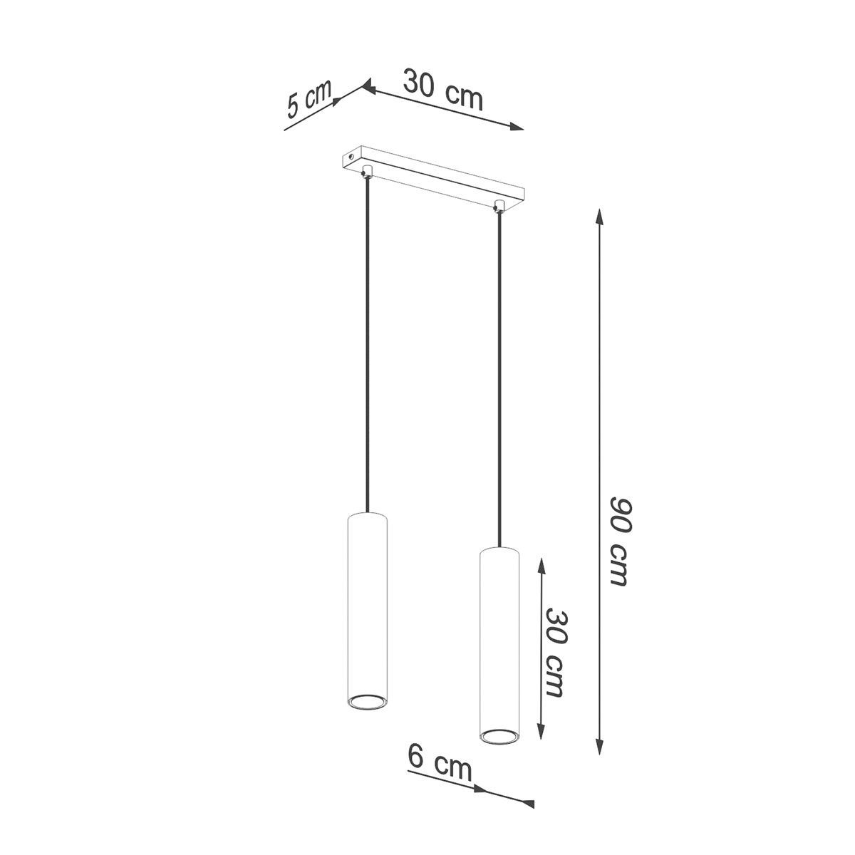 Lampa Wisząca Lagos 2 2Xgu10 Złoty