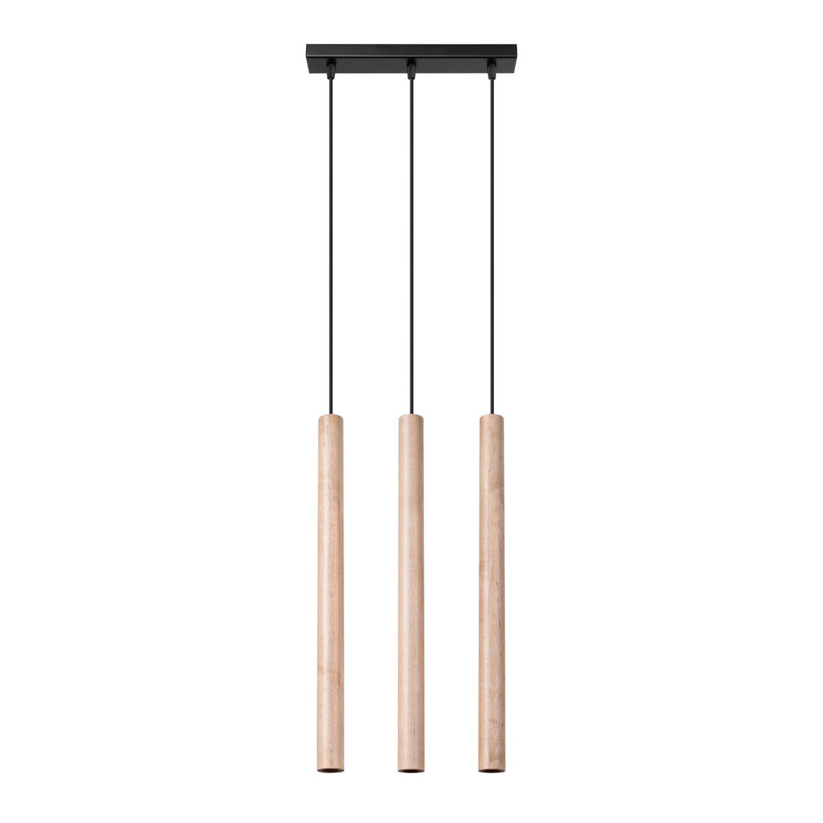 Lampa Wisząca Pastelo 3L 3Xg9 Drewno