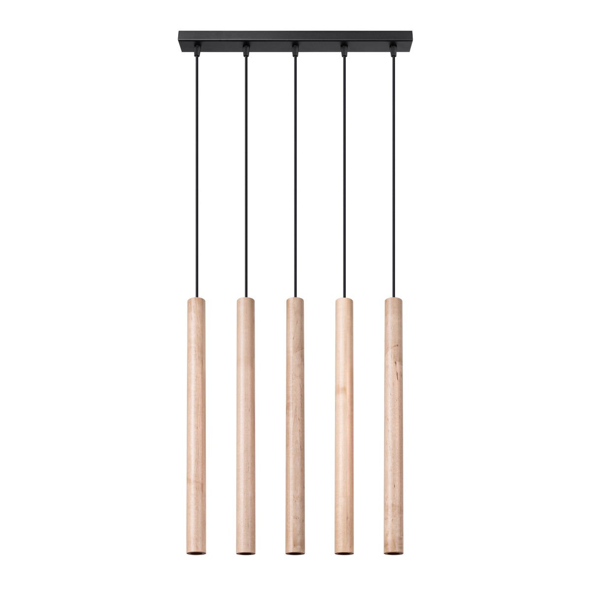 Lampa Wisząca Pastelo 5L 5Xg9 Drewno