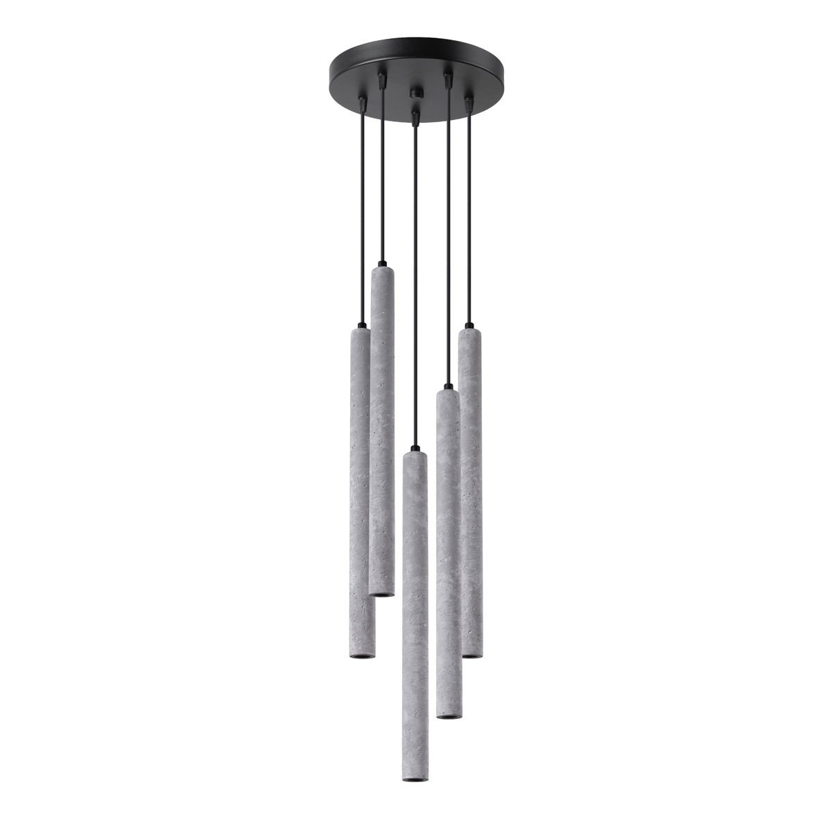 Lampa Wisząca Pastelo 5P 5Xg9 Szary