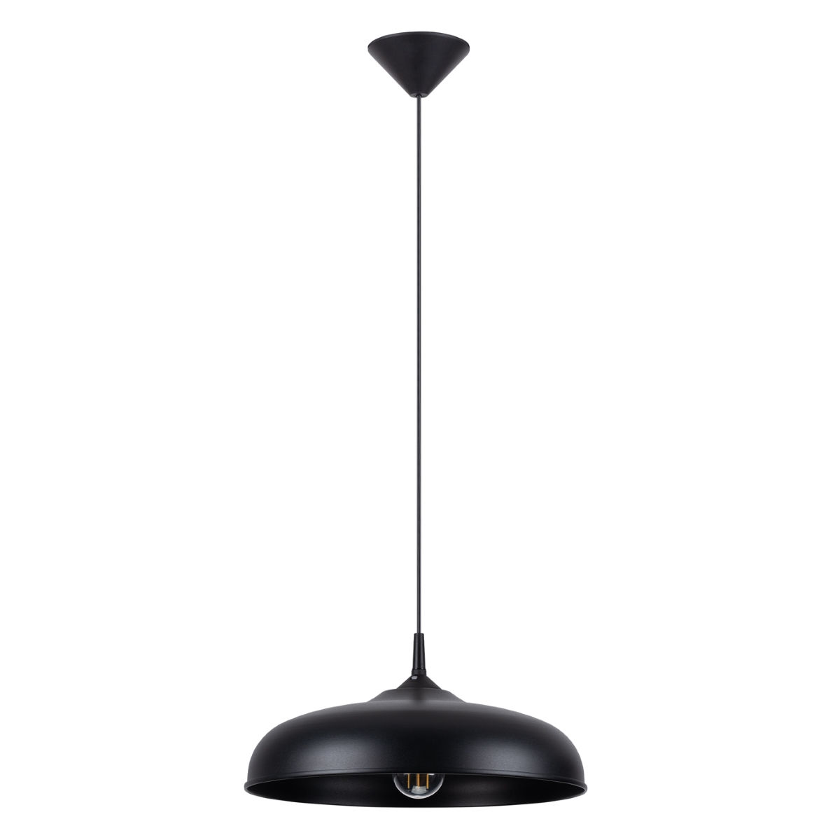 Lampa Wisząca Gina 1Xe27 Czarny