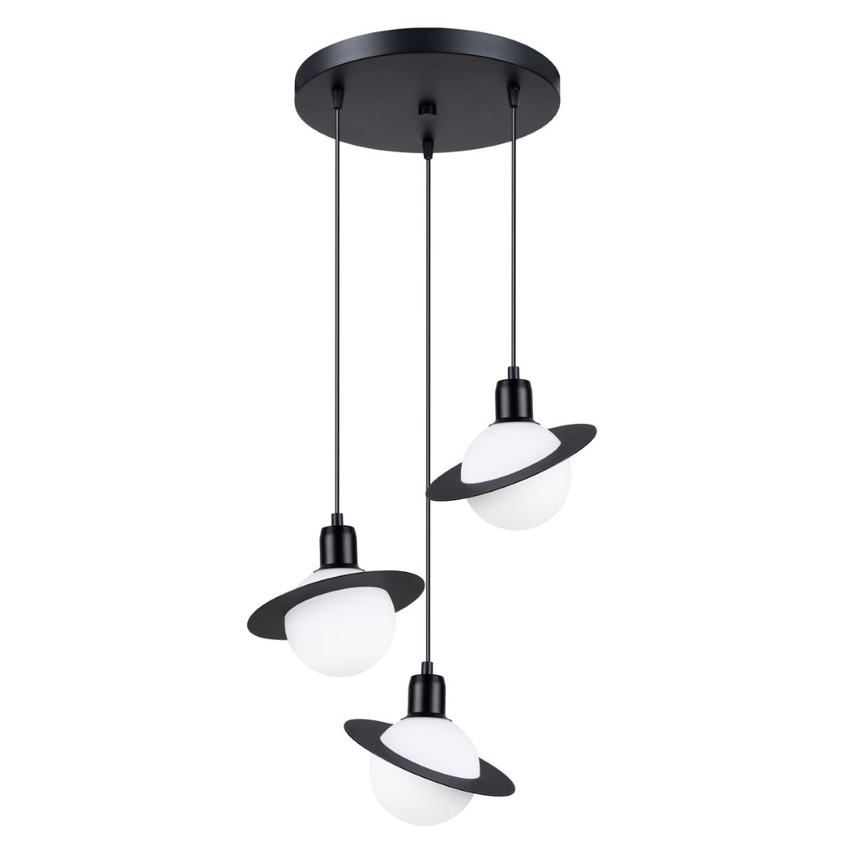 Lampa Wisząca Hyperion 3P 3Xg9 Czarny