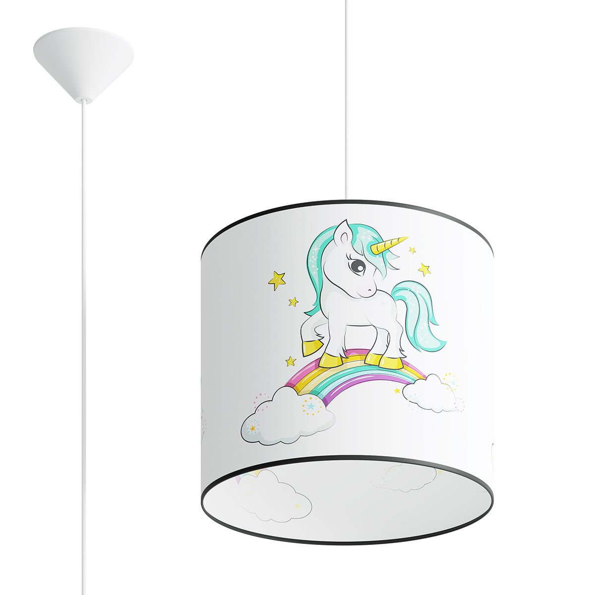 Lampa Wisząca Unicorn 30 1Xe27 Wielokolorowy