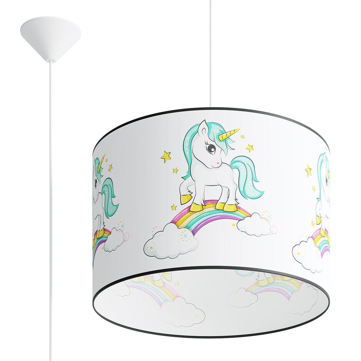 Lampa Wisząca Unicorn 40 1Xe27 Wielokolorowy
