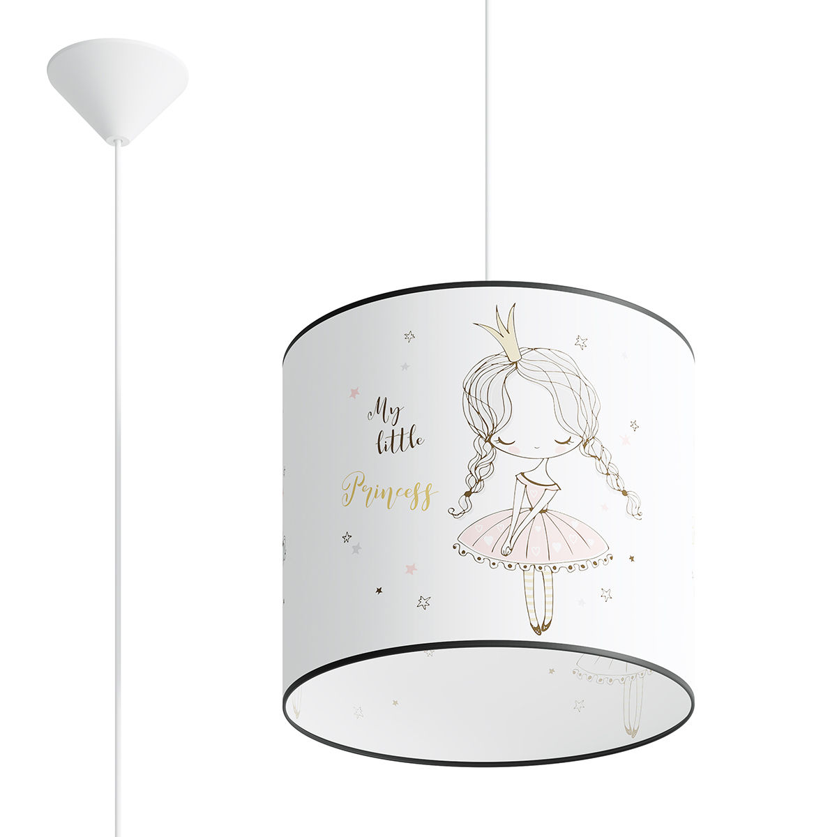 Lampa Wisząca Princess 30 1Xe27 Wielokolorowy