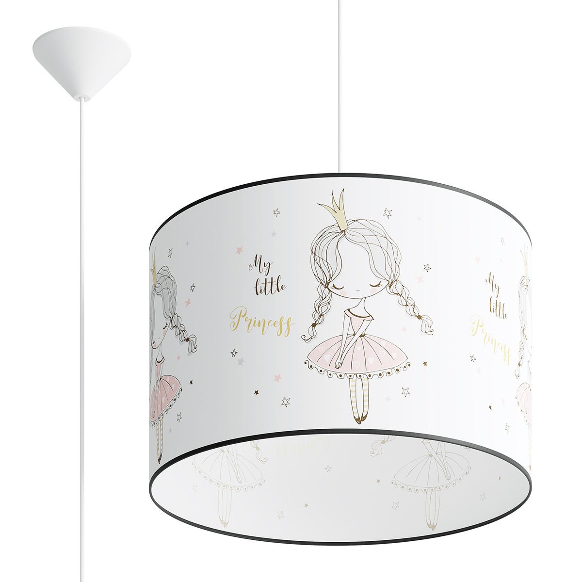 Lampa Wisząca Princess 40 1Xe27 Wielokolorowy