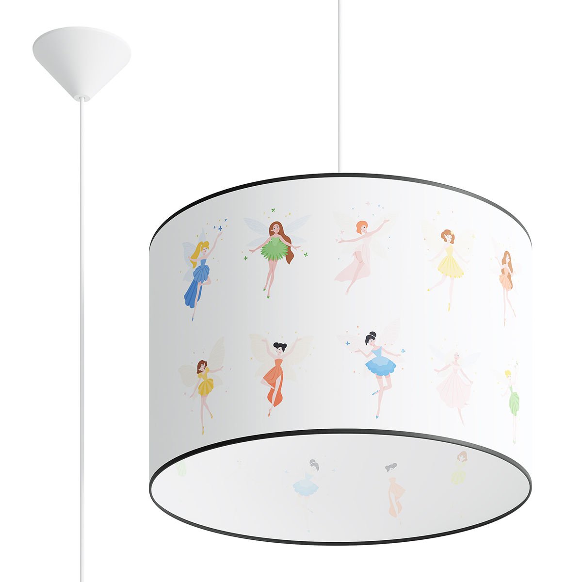 Lampa Wisząca Fairy 40 1Xe27 Wielokolorowy
