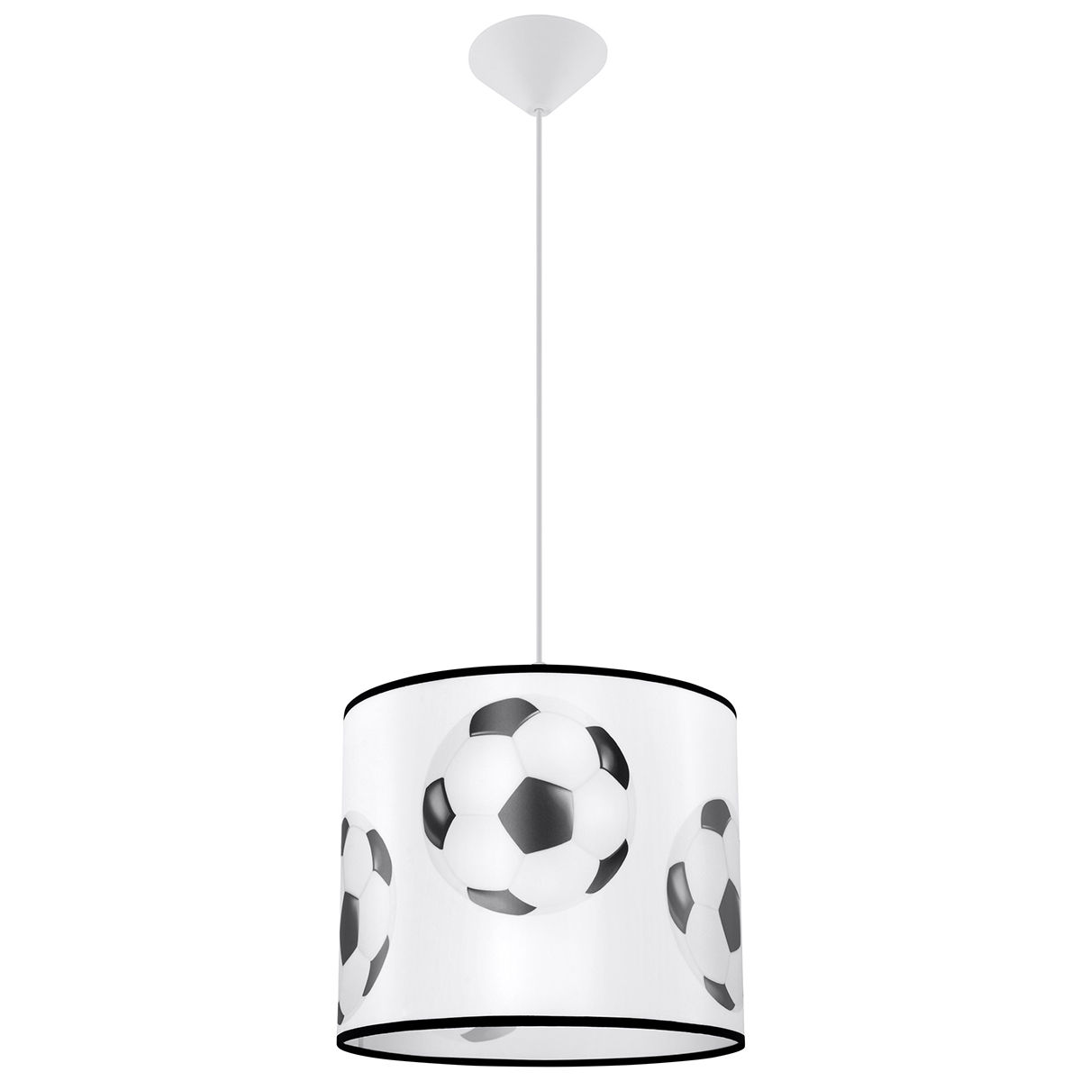 Lampa Wisząca Football A 30 1Xe27 Biały/Czarny