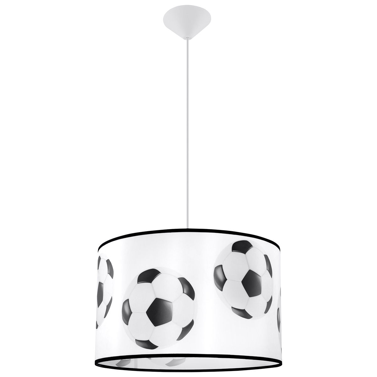 Lampa Wisząca Football A 40 1Xe27 Biały/Czarny