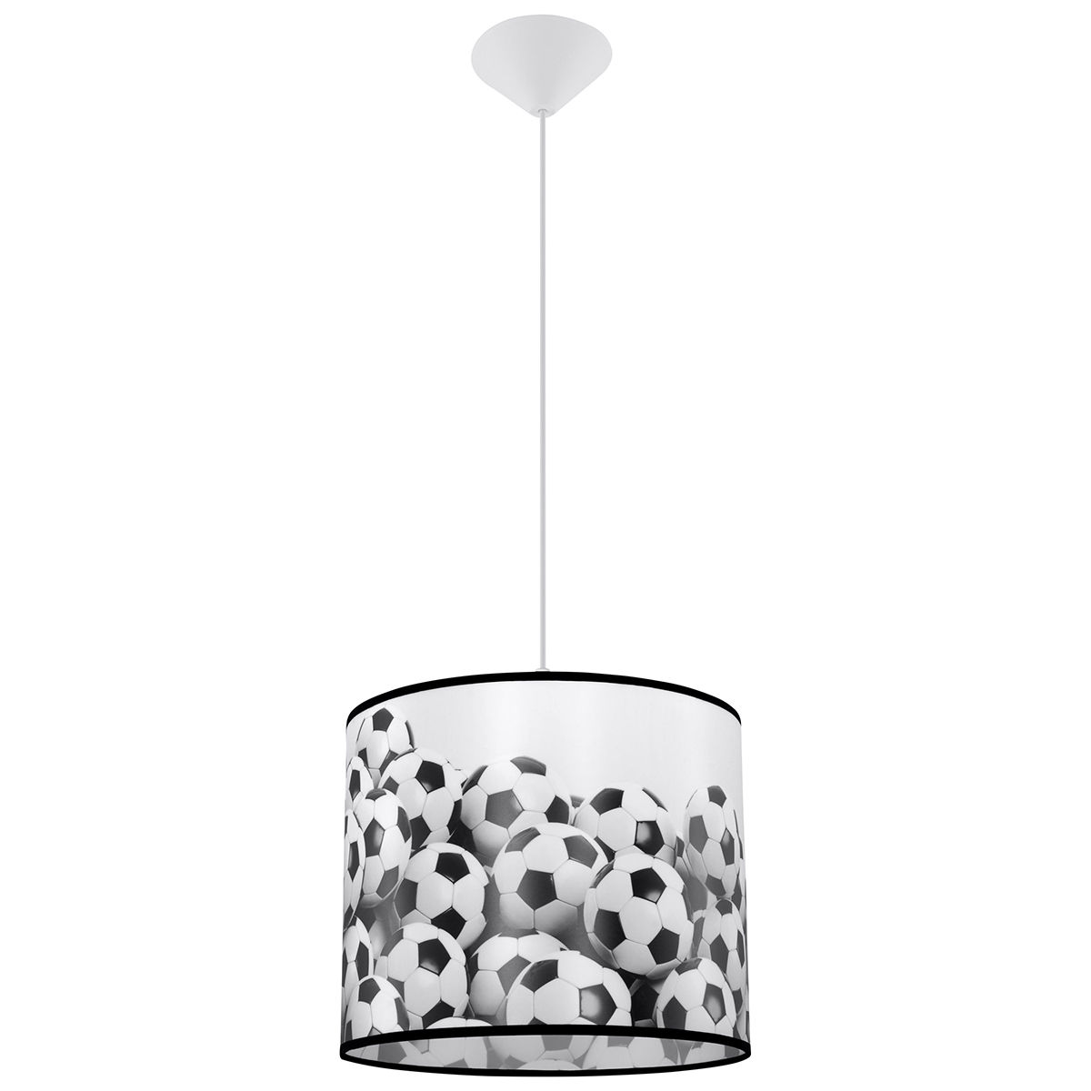 Lampa Wisząca Football B 30 1Xe27 Biały/Czarny