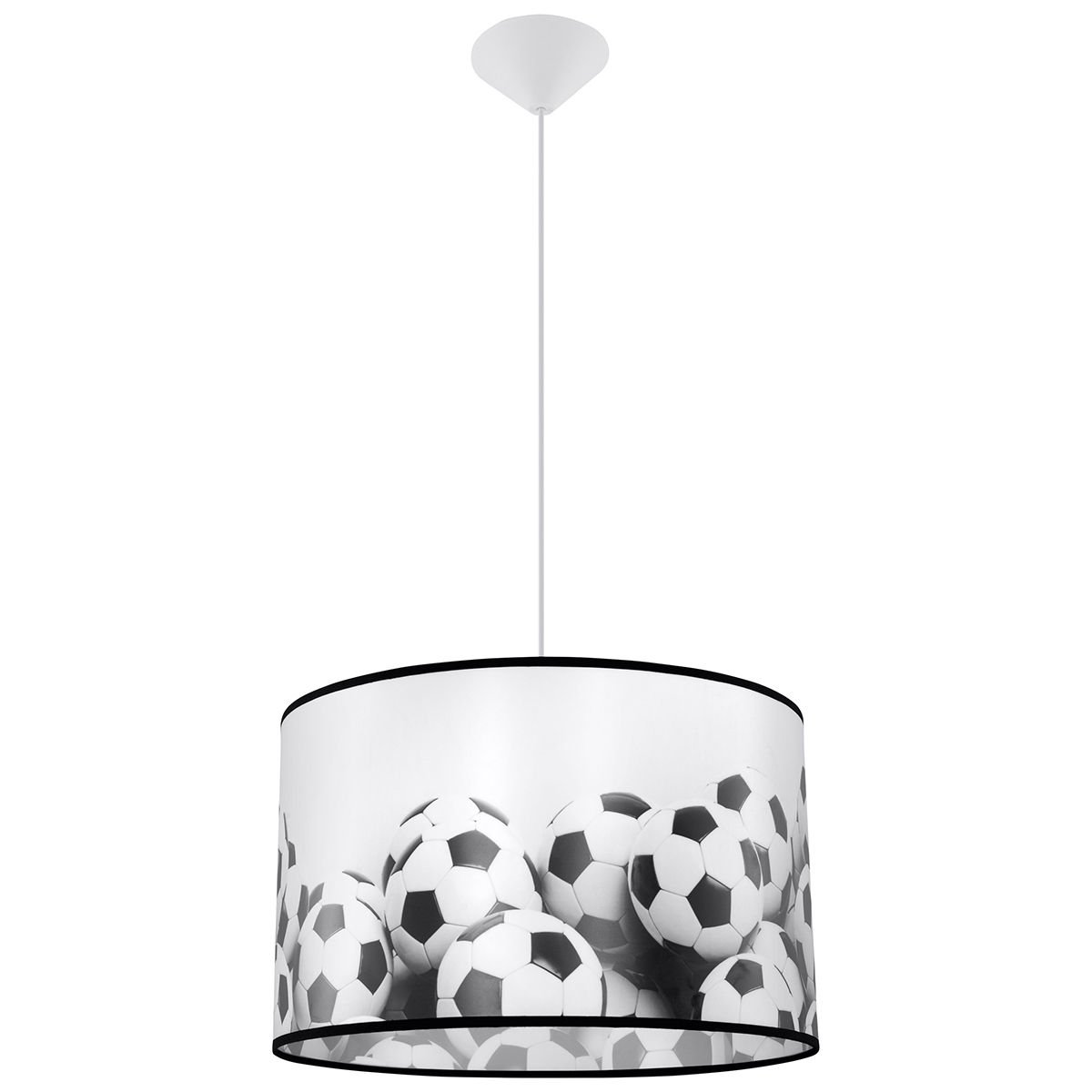 Lampa Wisząca Football B 40 1Xe27 Biały/Czarny