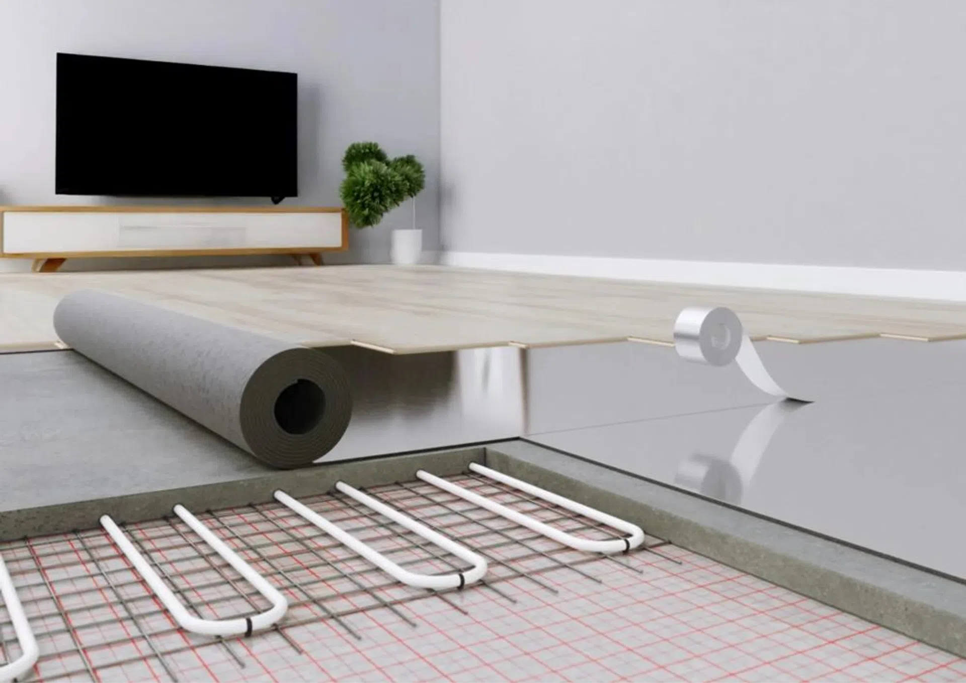 podkład pod deskę podłogową