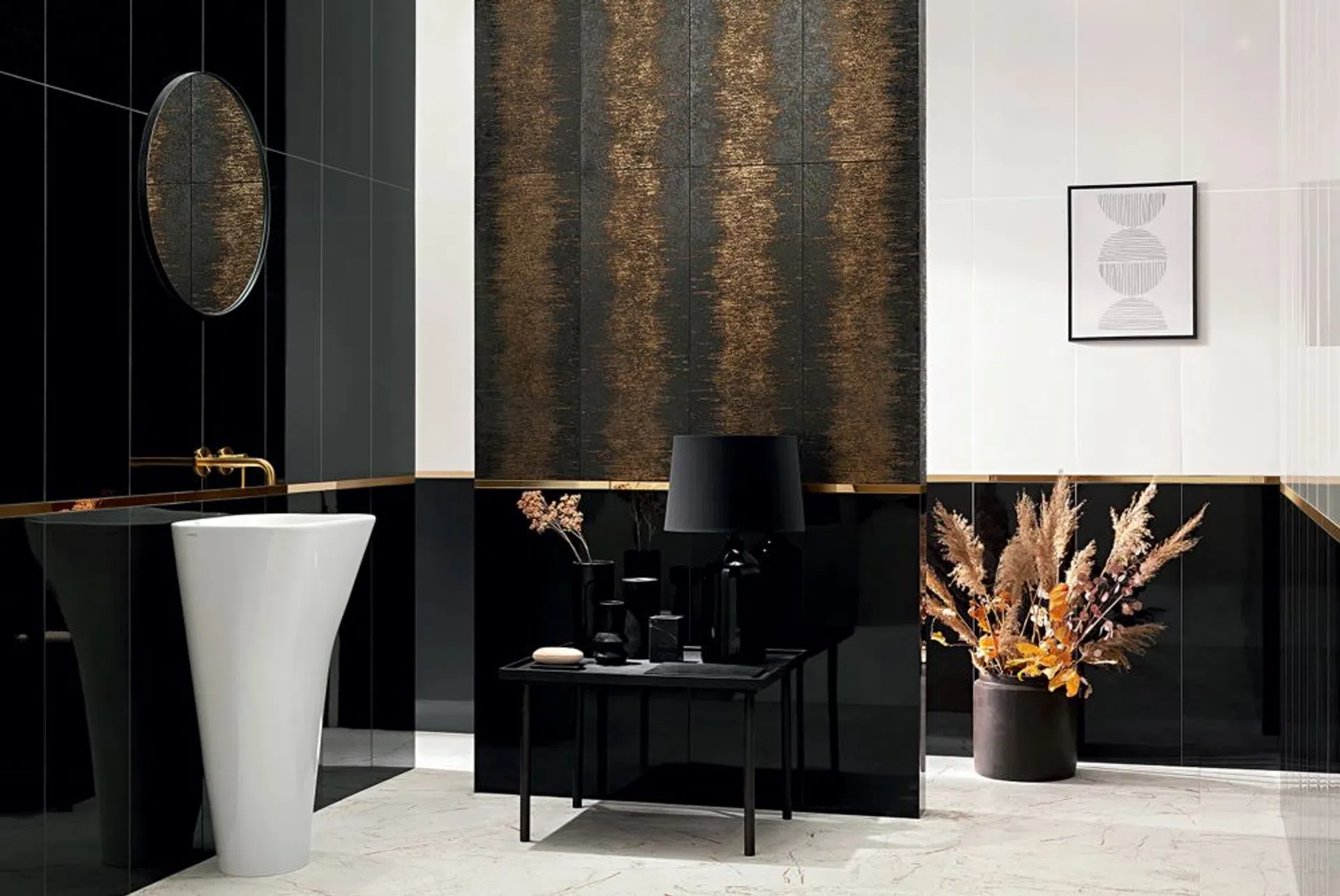 łazienka w stylu glamour