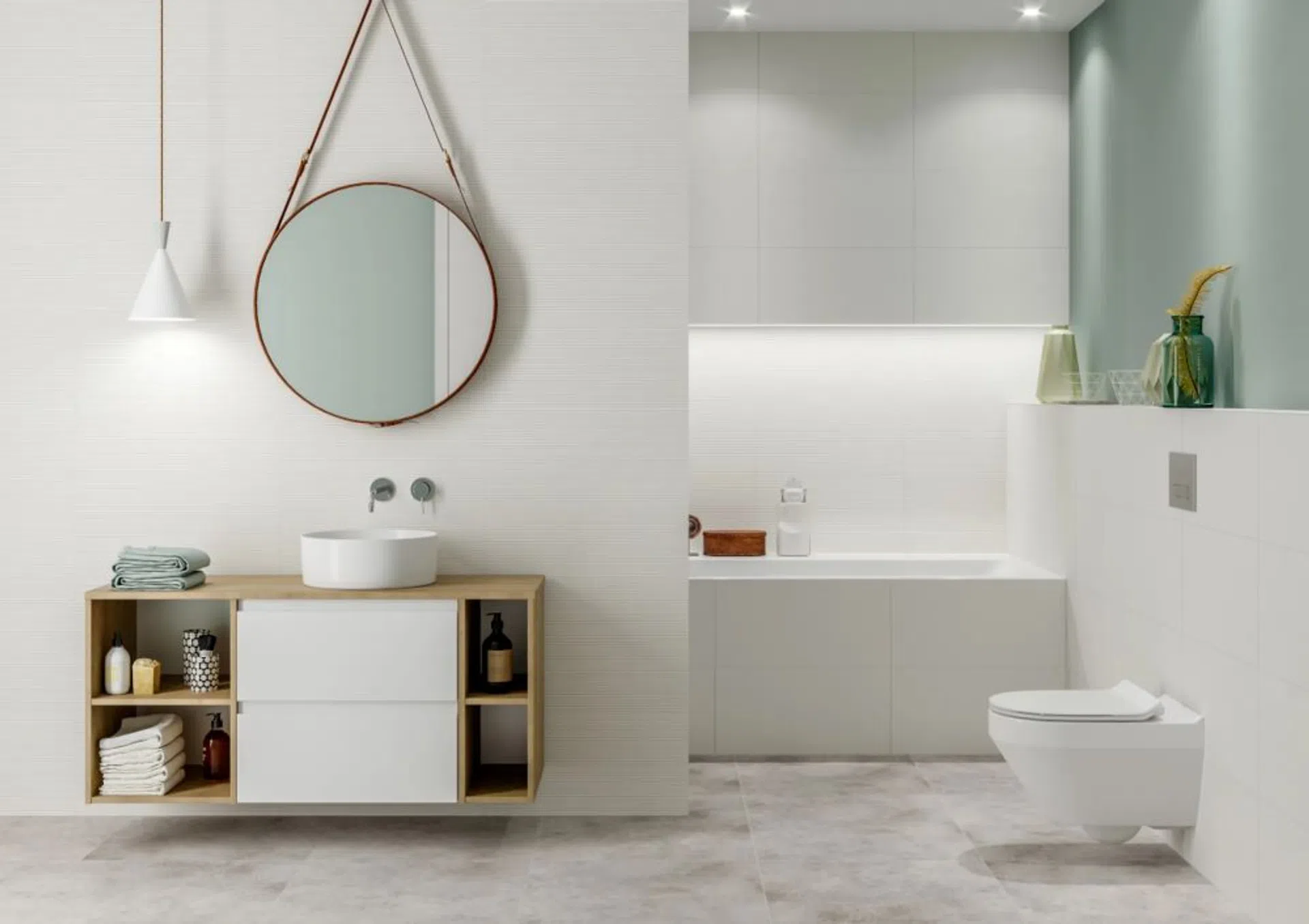 optyczne powiększenie łazienki