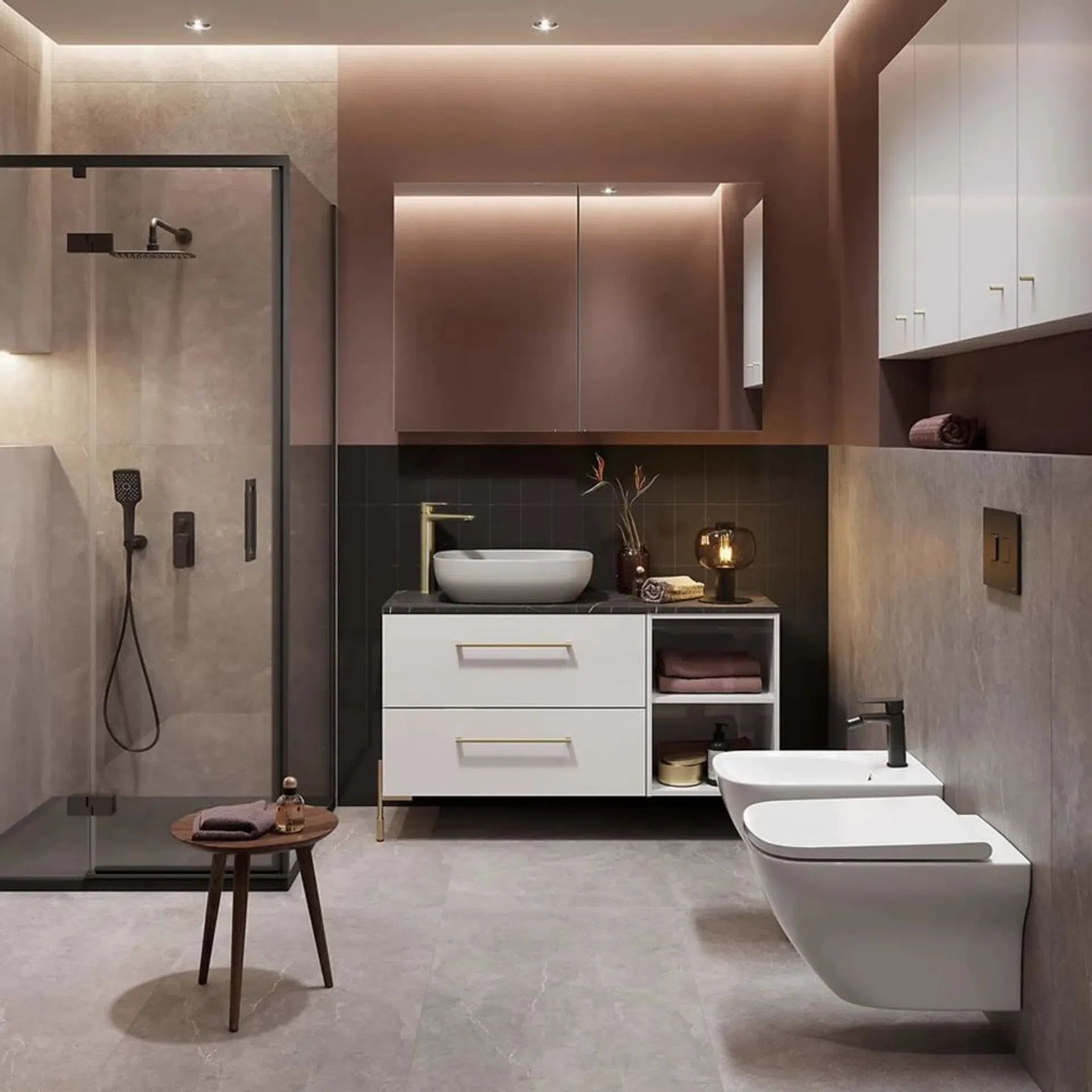 Łazienka glamour – prosty przepis na elegancję i blask we wnętrzu